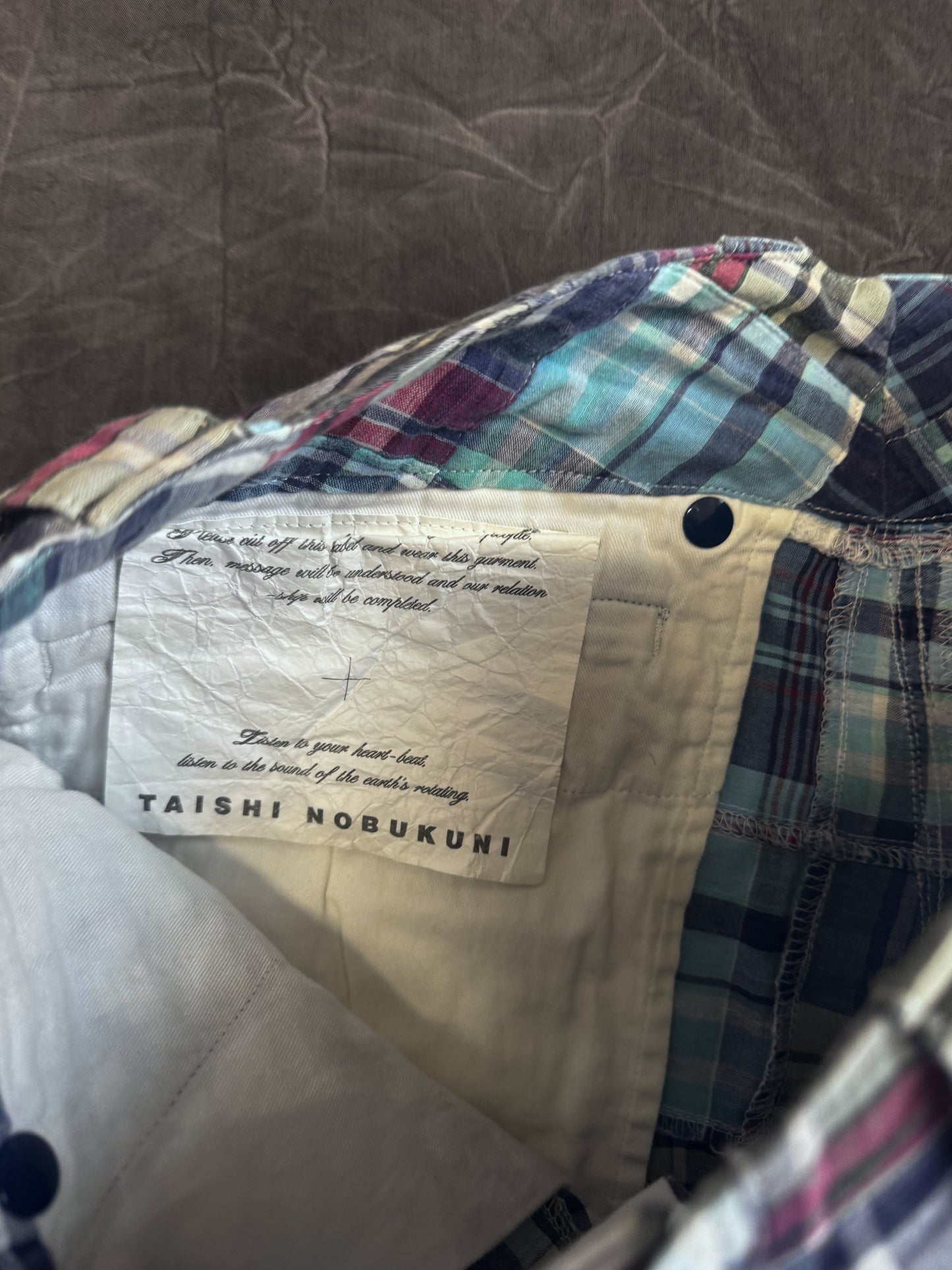 Taishi Nobukuni Patchwork Shorts