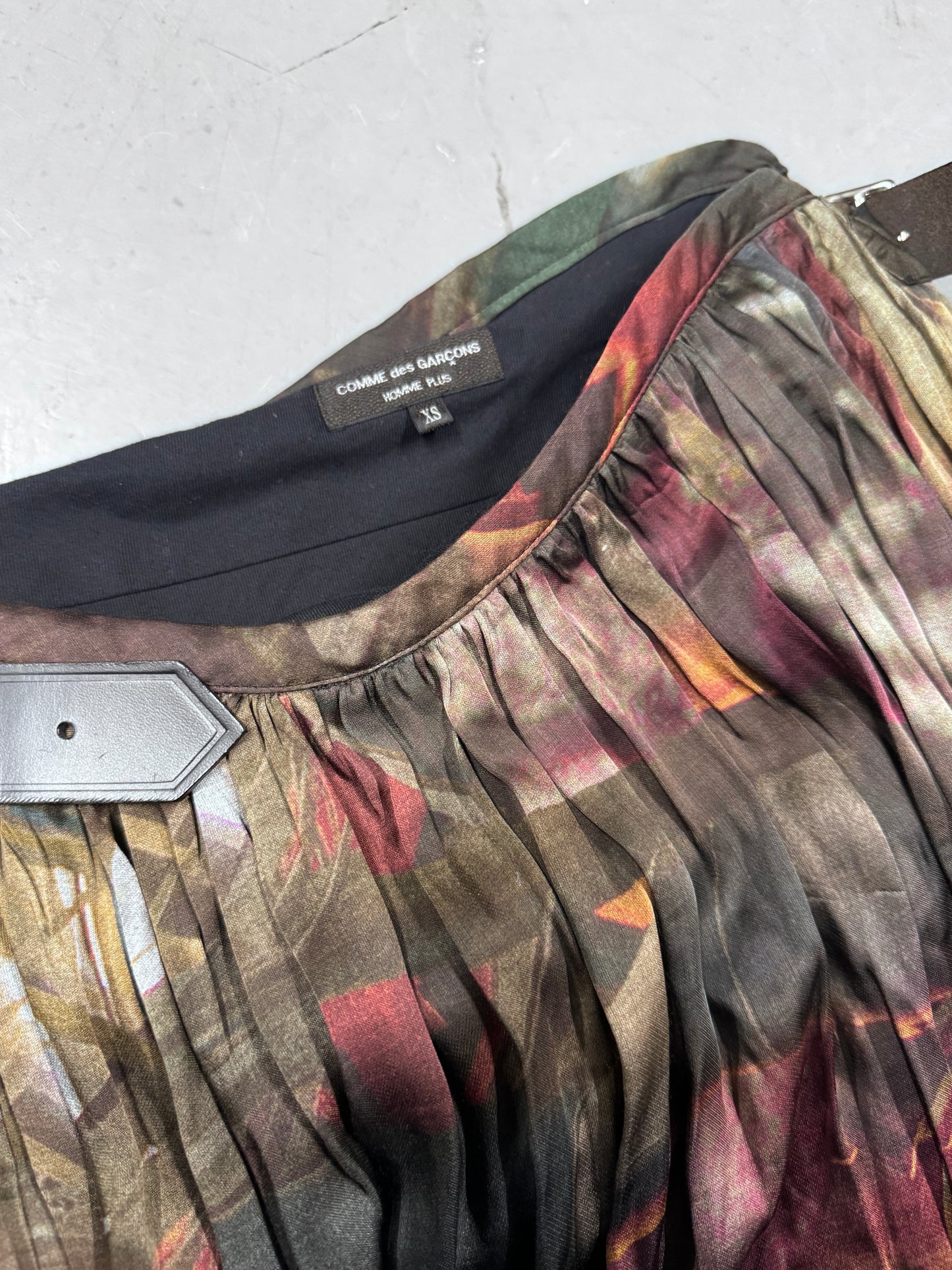 Comme Des Garcons Homme Plus Buckled Pleat Skirt
