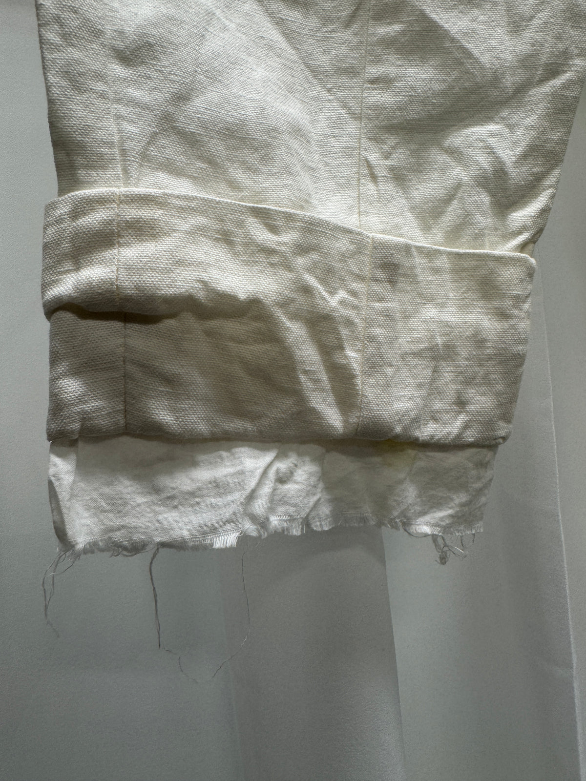 NostraSantissima Linen Contrast Suspender Drop Crotch Trouser