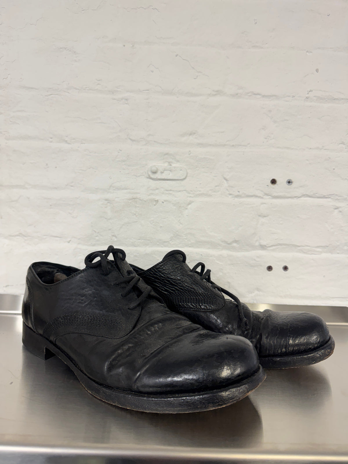 The Last Conspiracy Textured Horse Leather Derby
