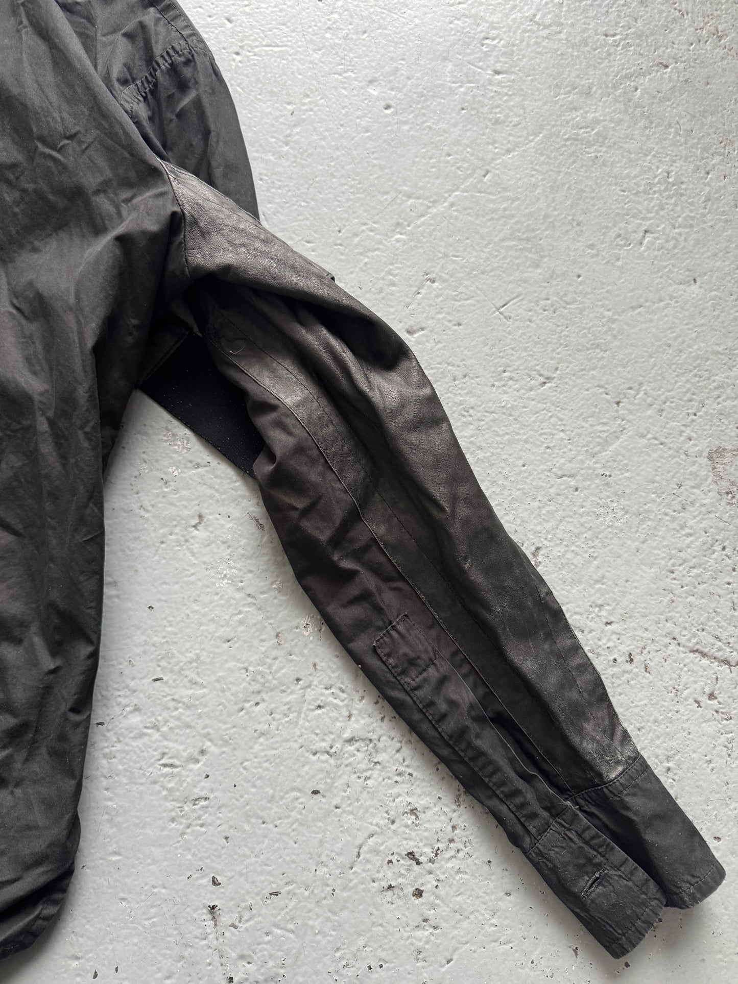 dirk bikkembergs leather panel armband shirt M