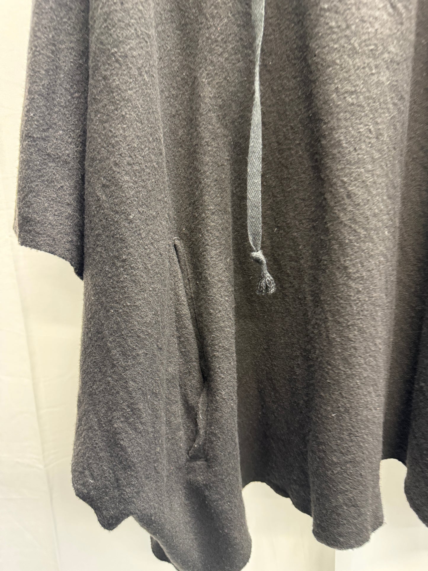 LGB knit poncho hoodie