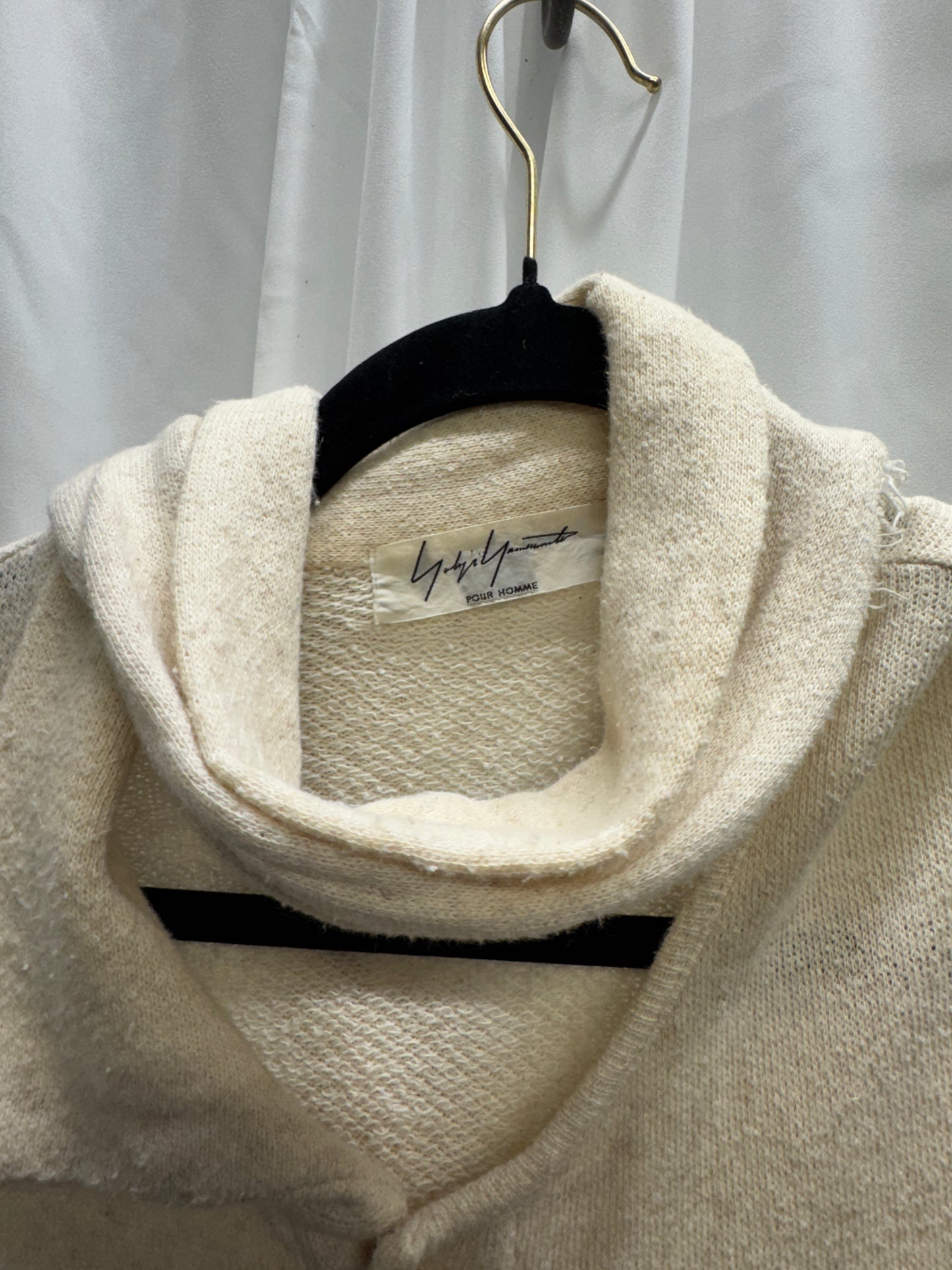 Yohji Yamamoto Pour Homme AW11 Attached Scarf Knit Shirt