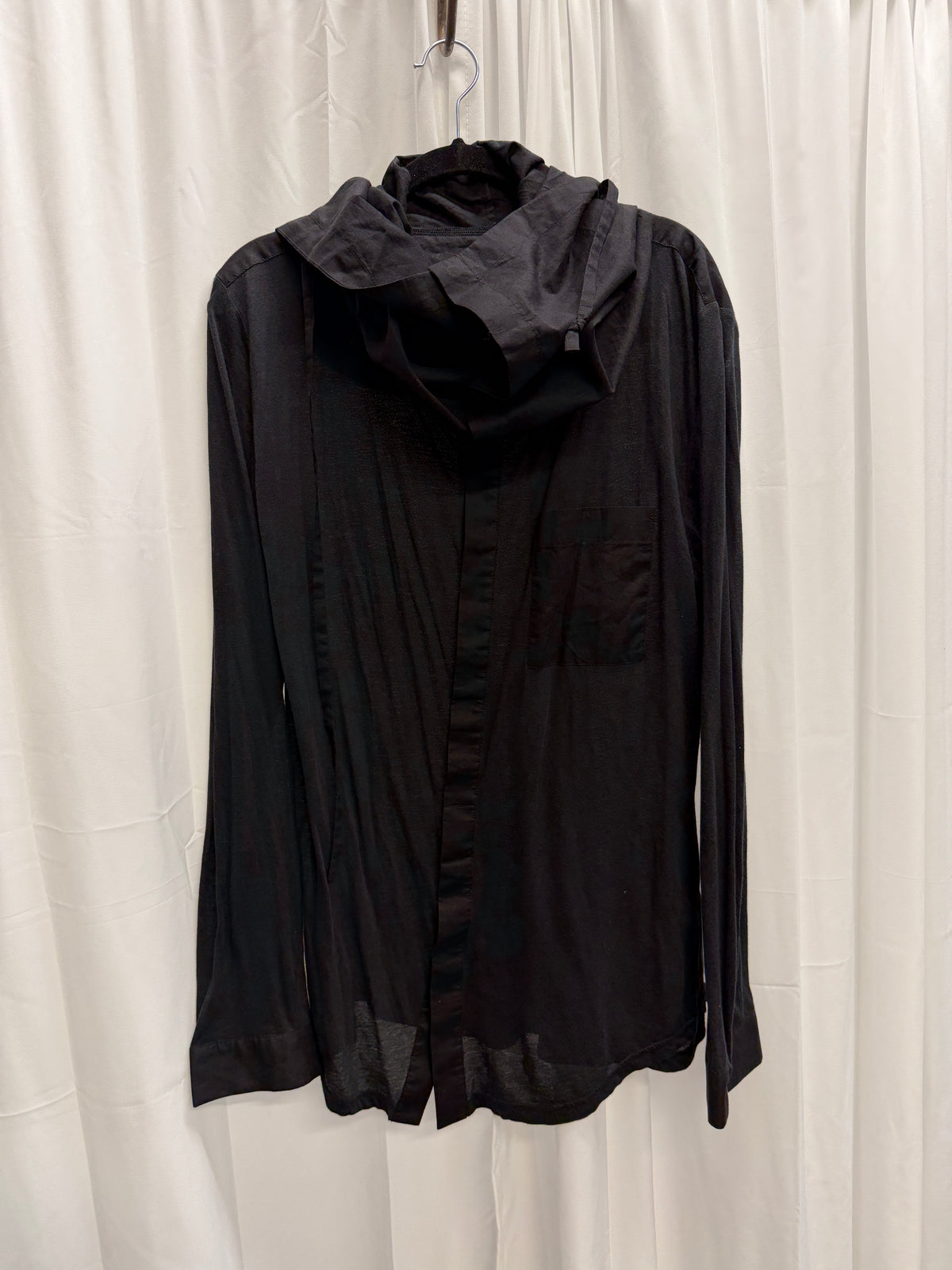 Unconditional London Adjustable Funnel Neck Hood Shirt (L)