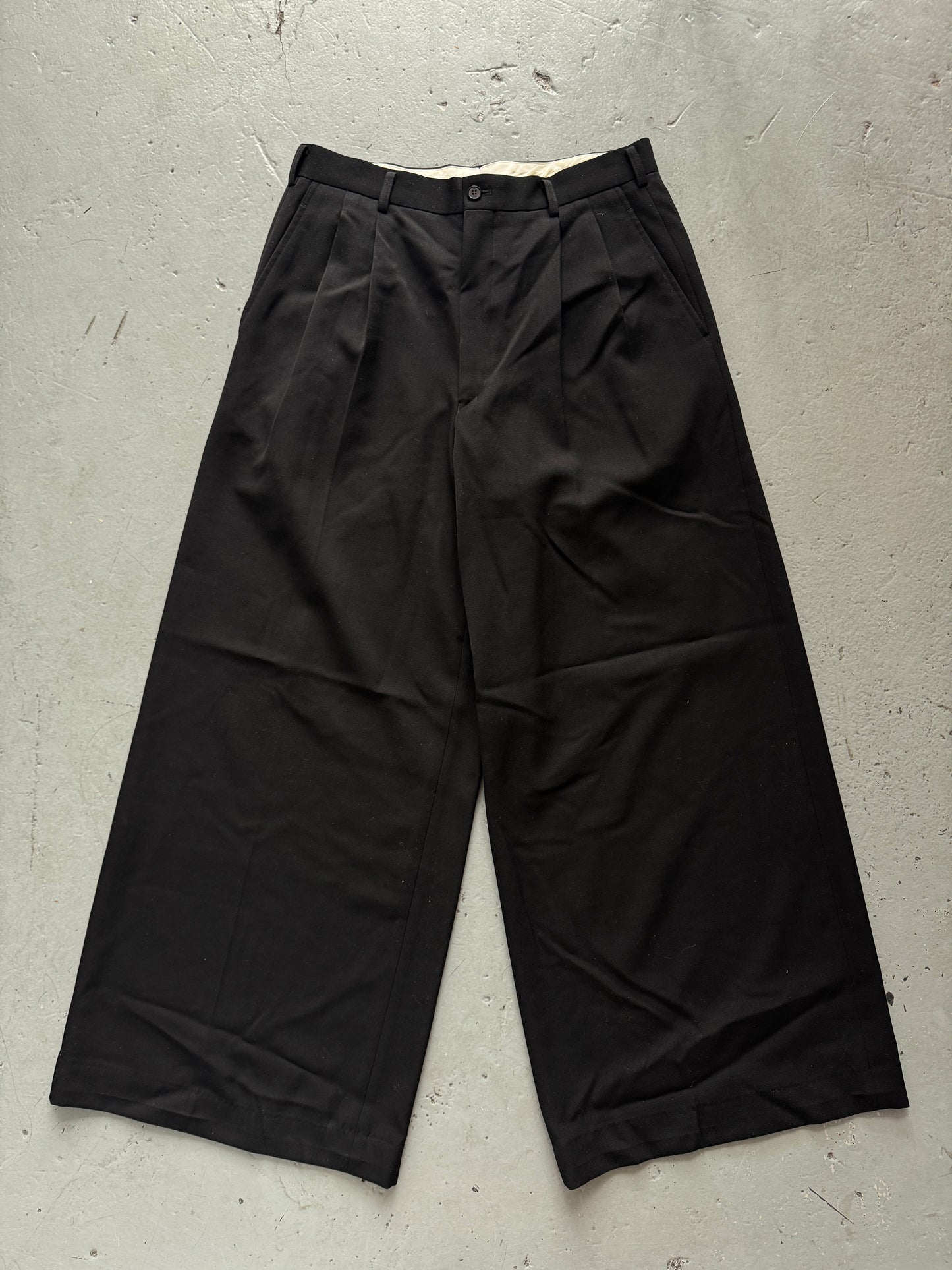 comme des garçons homme plus super wide suit trouser