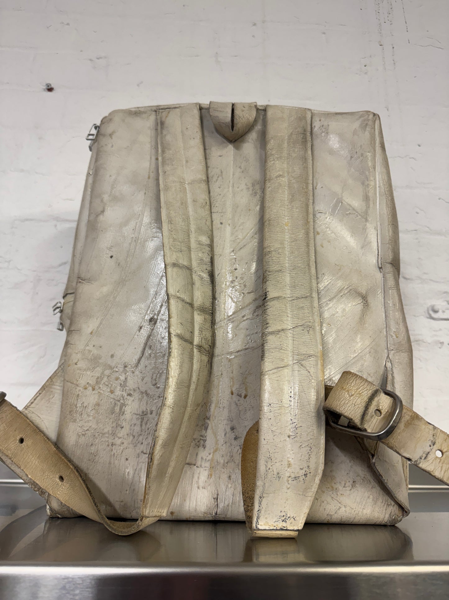 Kagari Yusuke Wall Moulded Leather Backpack