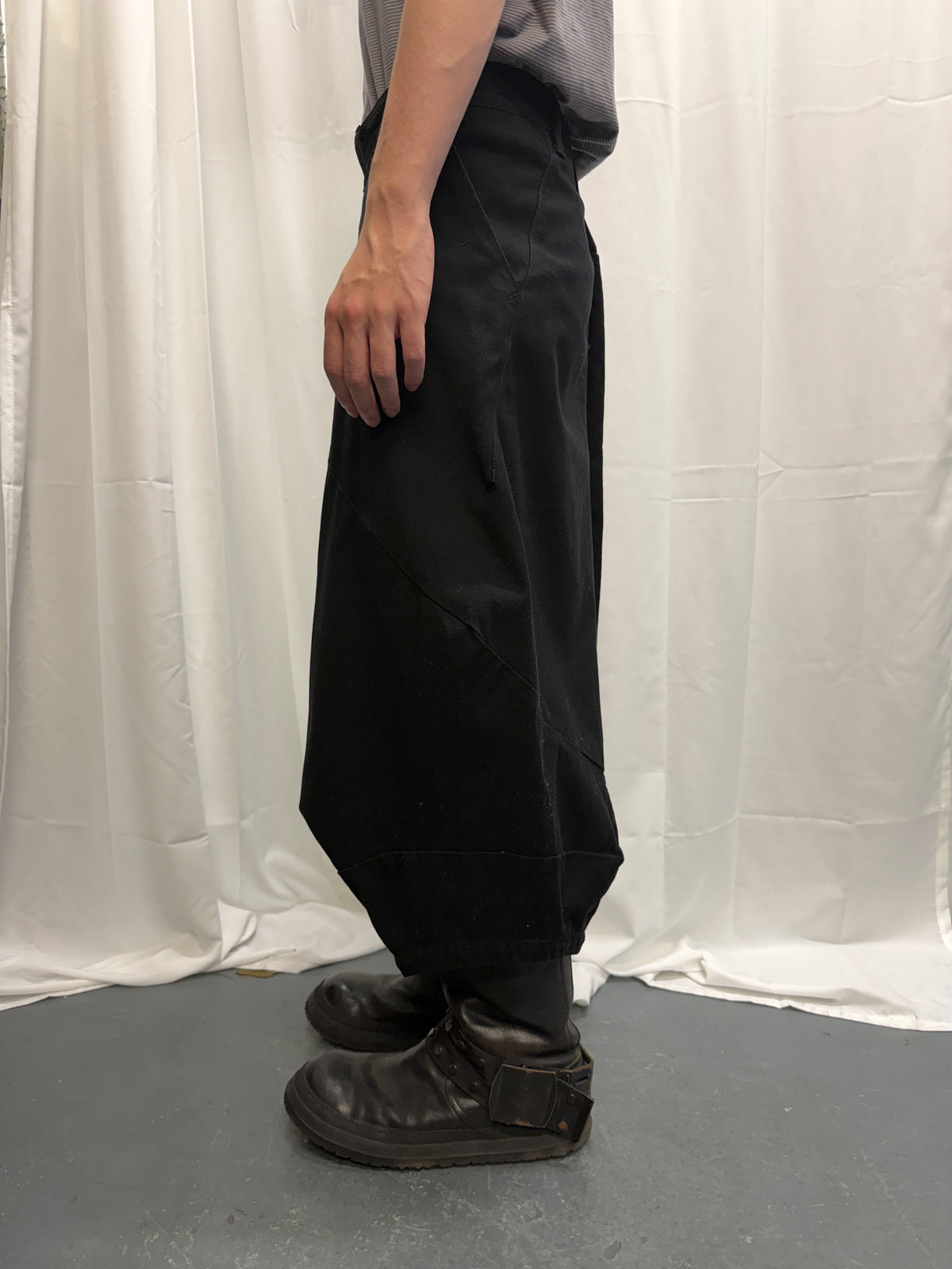 Julius Cocoon Cut Drop Crotch Denim Trouser