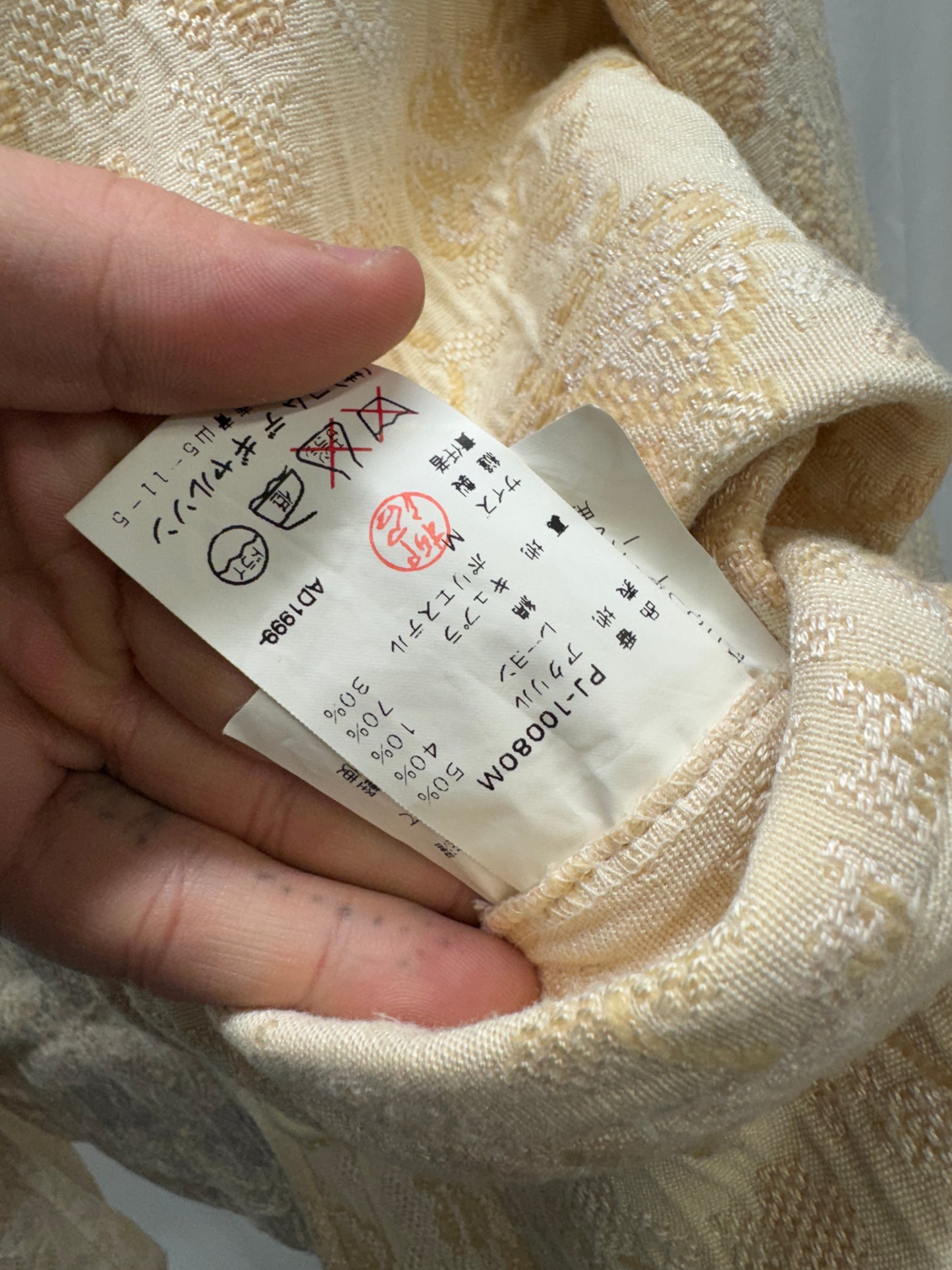 Comme Des Garcons Homme Plus SS00 Gobelin Tapestry Jacket