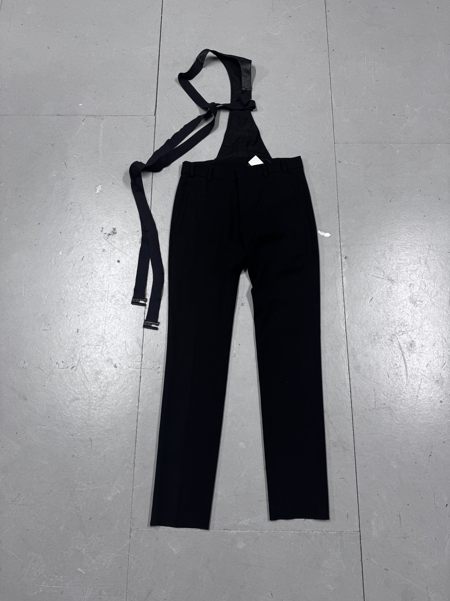 Gareth Pugh Leather Suspender Tailored Trousers