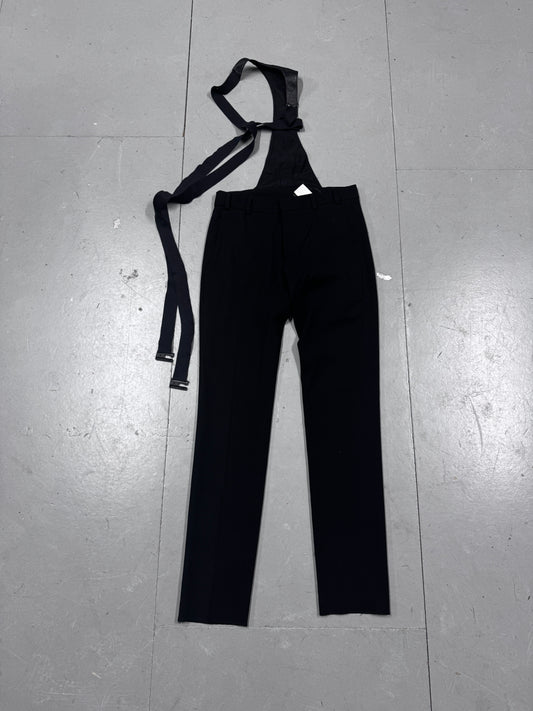 Gareth Pugh Leather Suspender Tailored Trousers