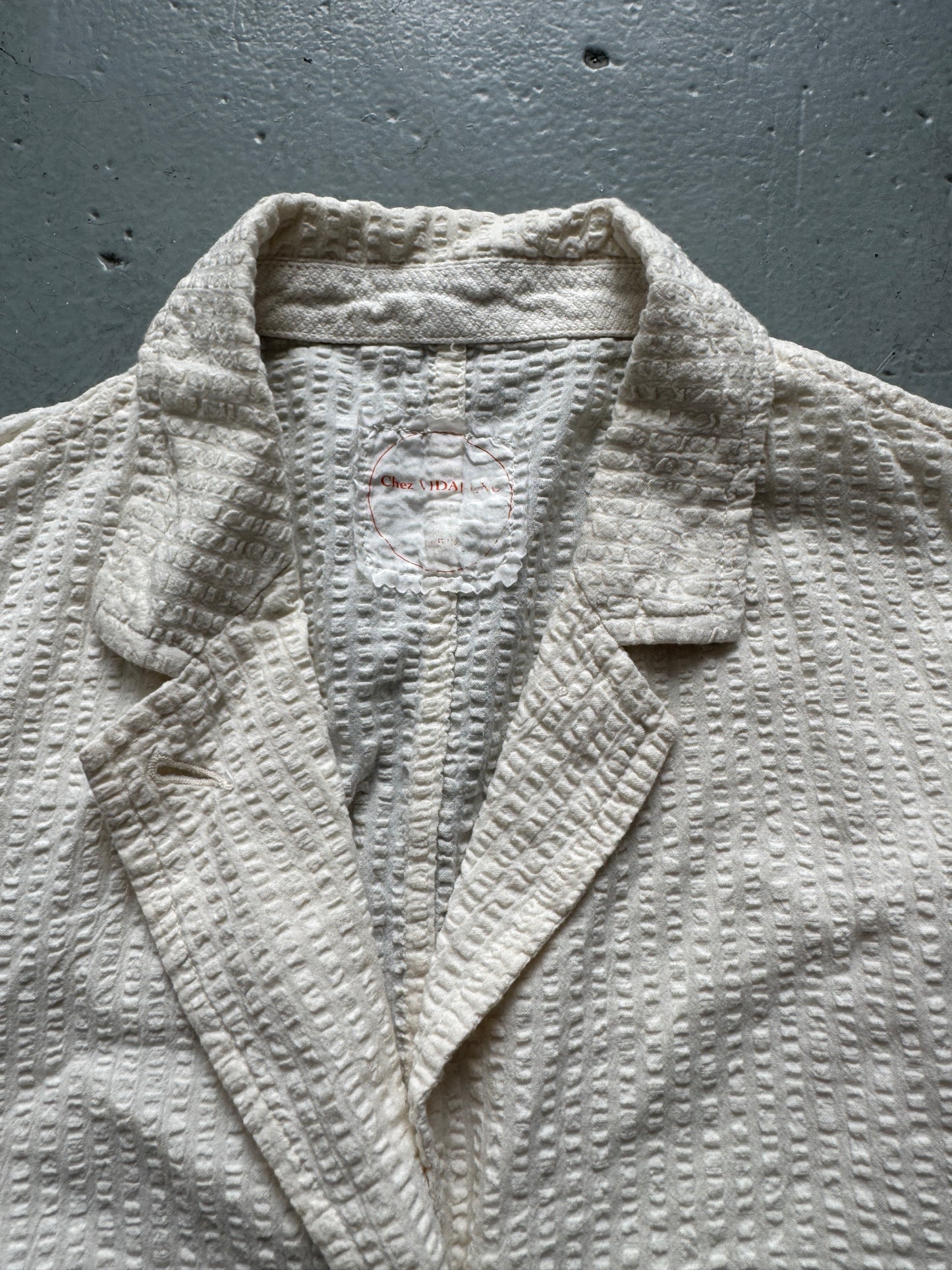 chez vidalenc pop cotton lightweight blazer
