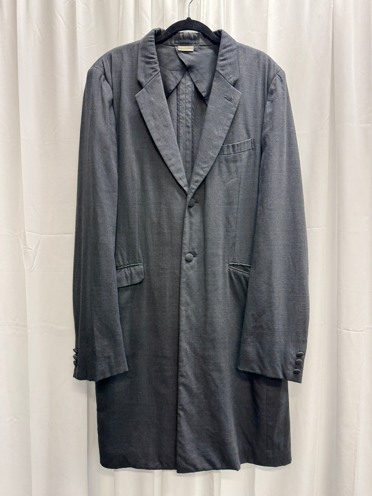 Comme des Garçons Homme Plus SS08 “Super Imposition” Long Asymmetric Tailored Coat