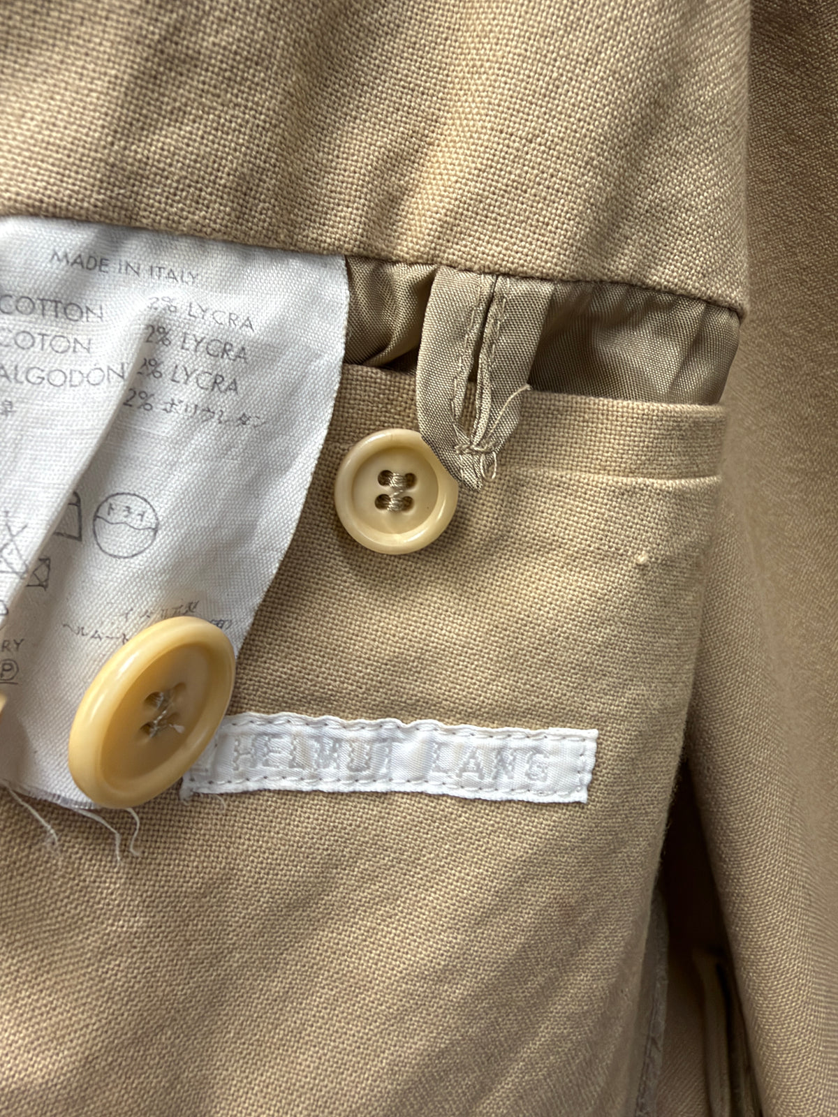 Helmut Lang 1990s Minimalist Longline Cotton Jacket