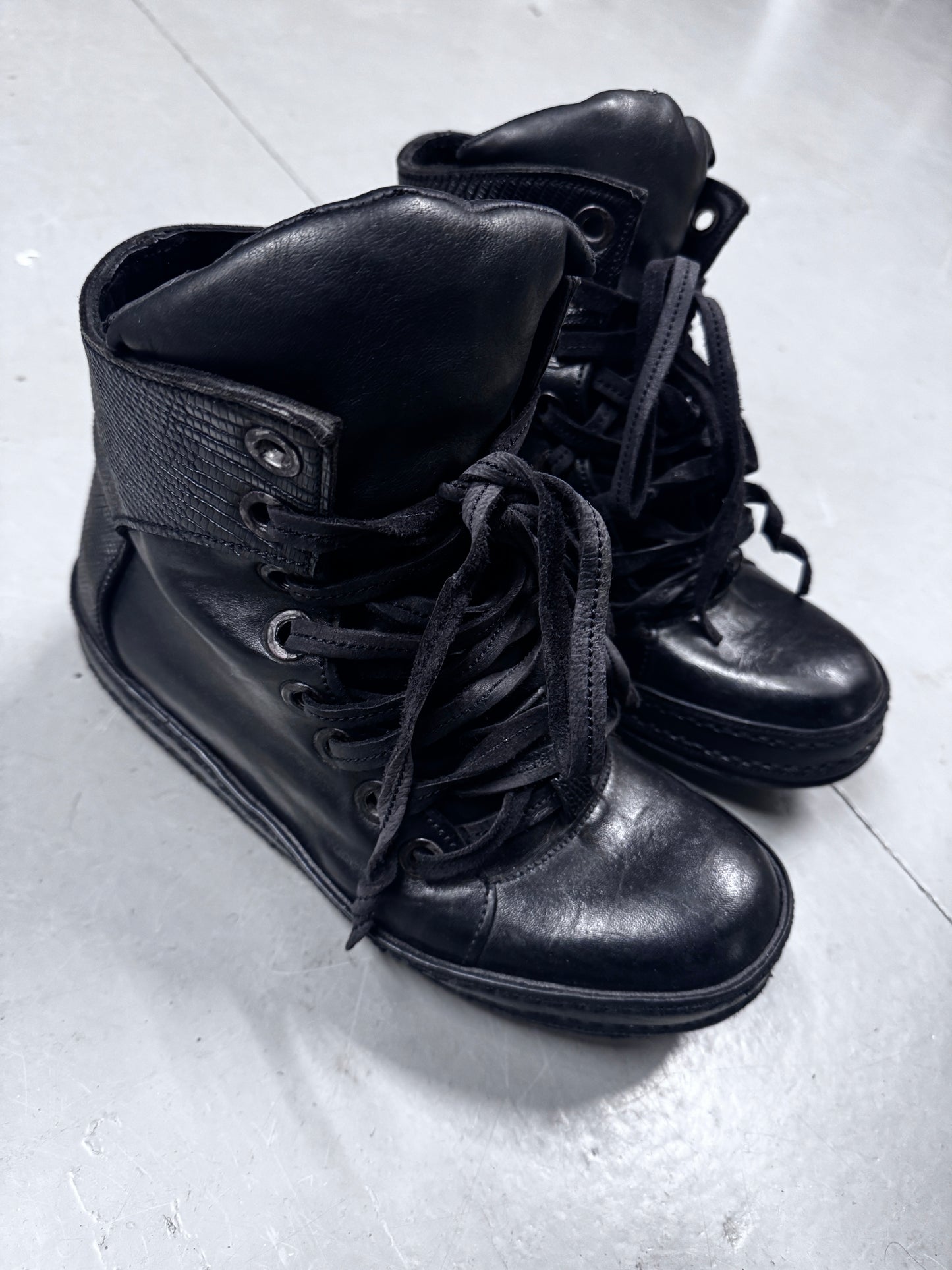 James Kearns 8 Hole Horse Leather Sneaker Boots