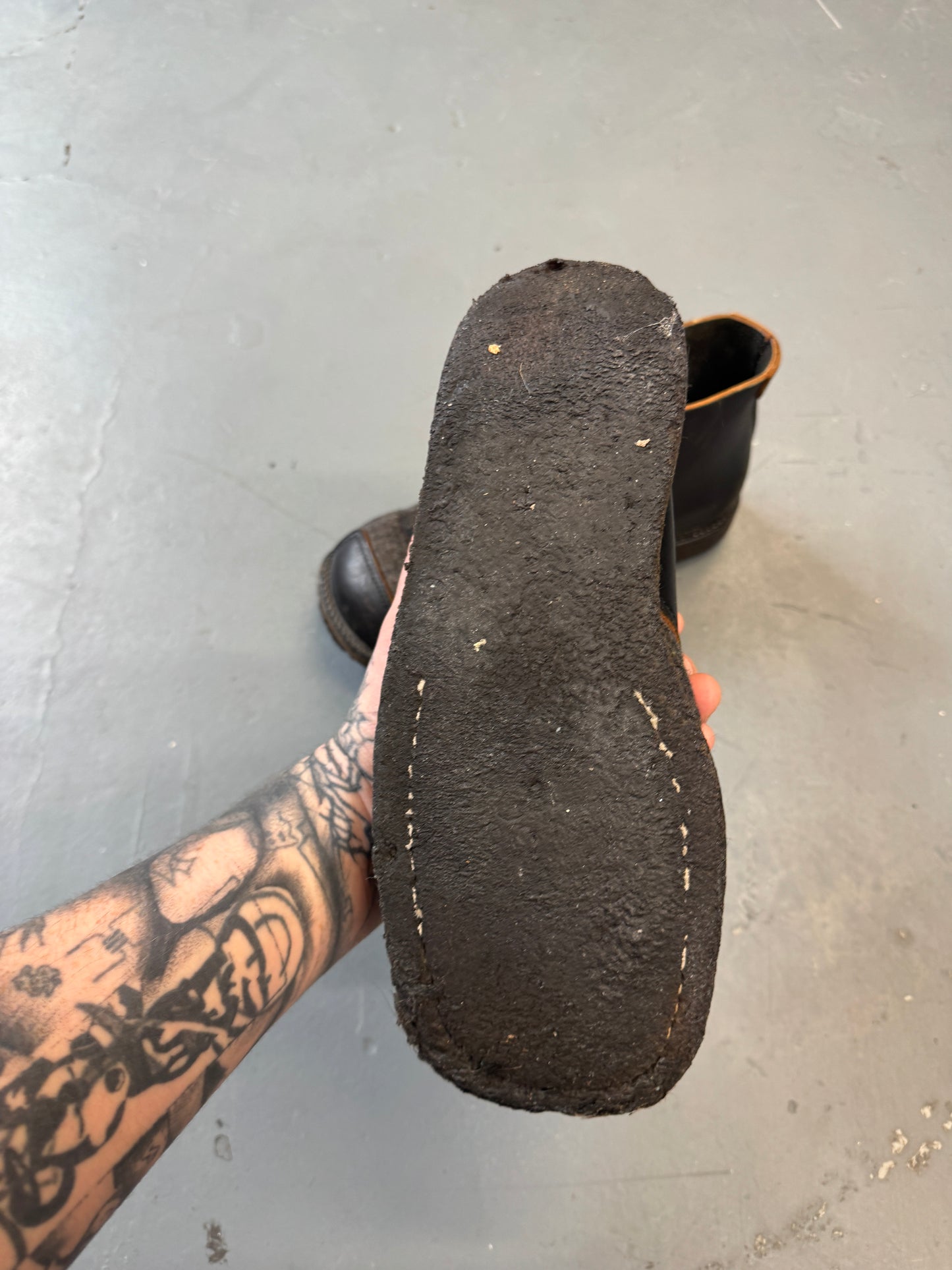 mihara yasuhiro felt and leather boot