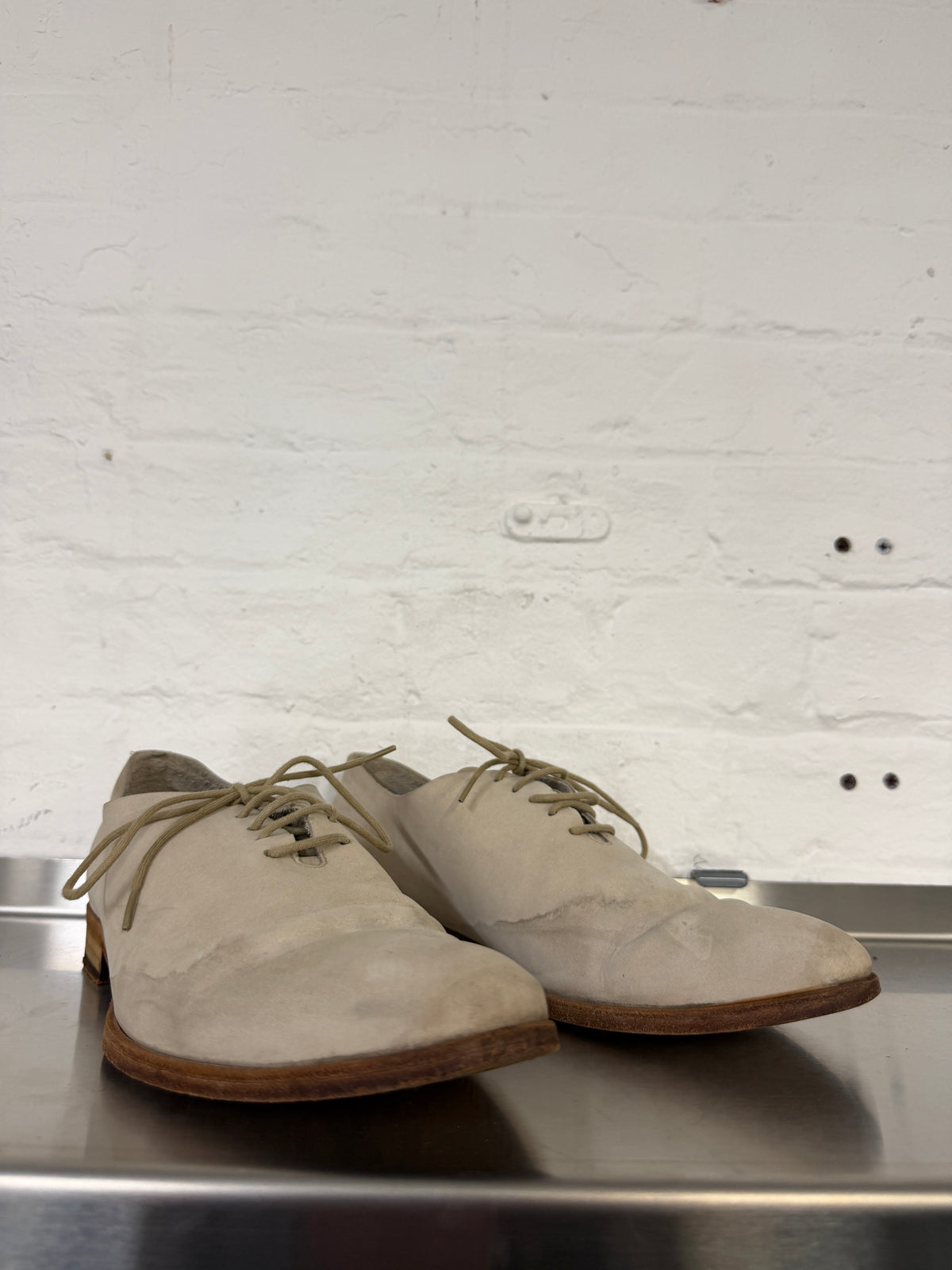 Petar Petrov Reverse Leather One-Piece Derbies