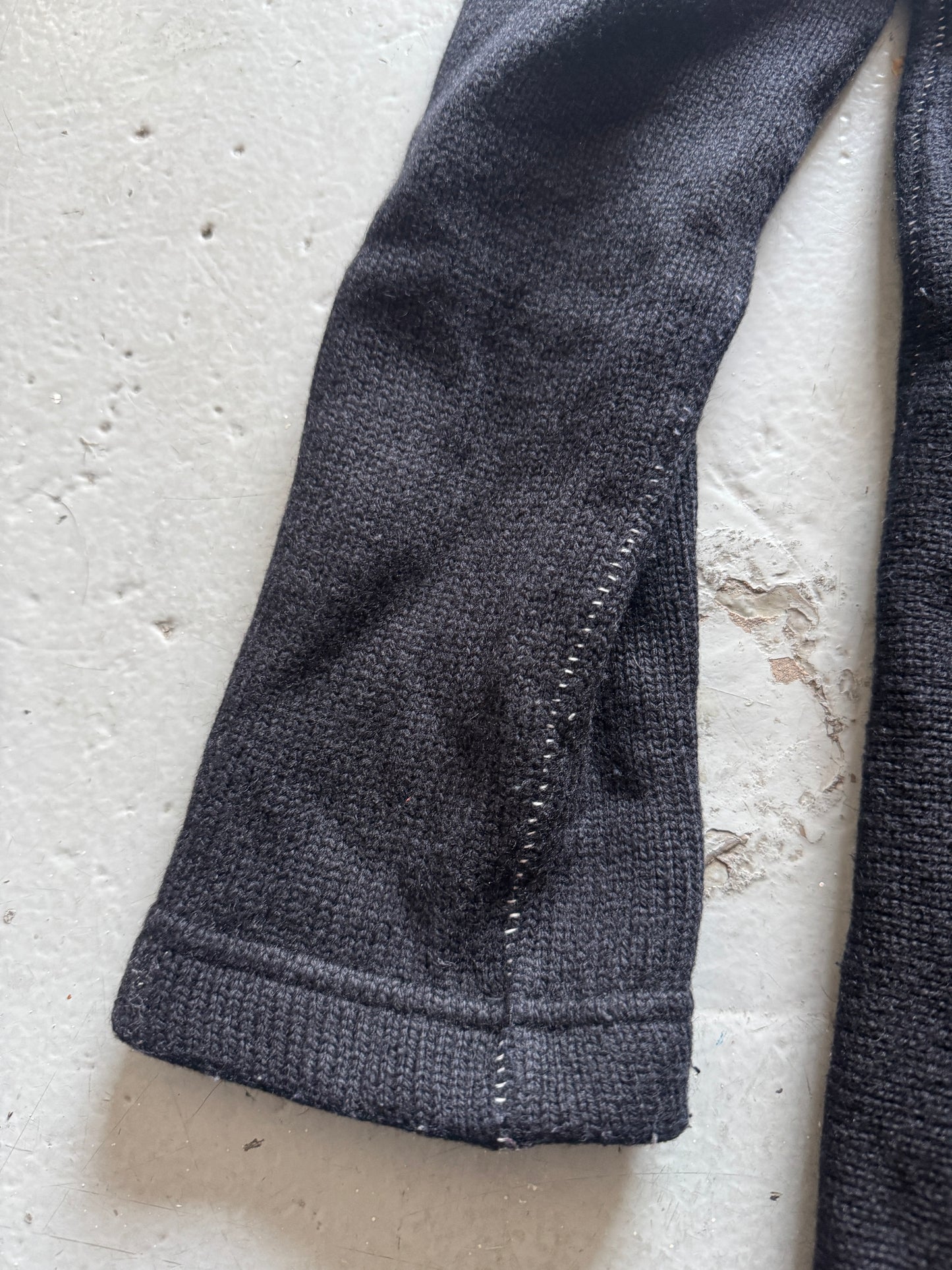 martin margiela late 90s X-LONG hand chain stitch cardigan