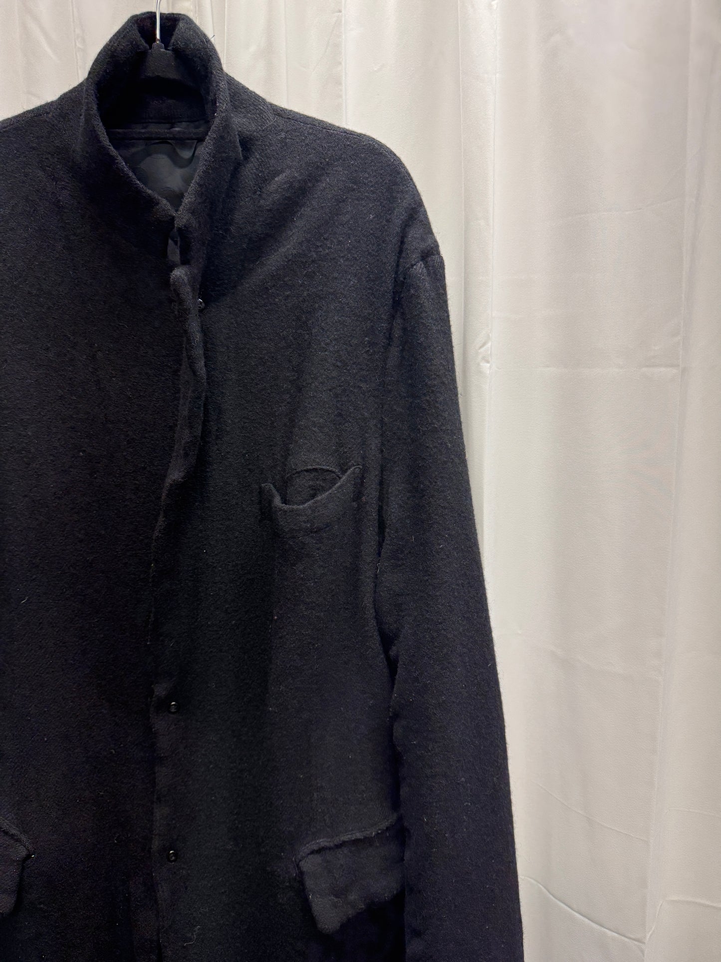 Comme Des Garcons Homme Plus AW21 Darkroom Shrunken Wool Reversible Coat