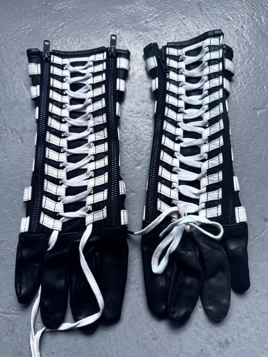 KTZ lace through long gloves