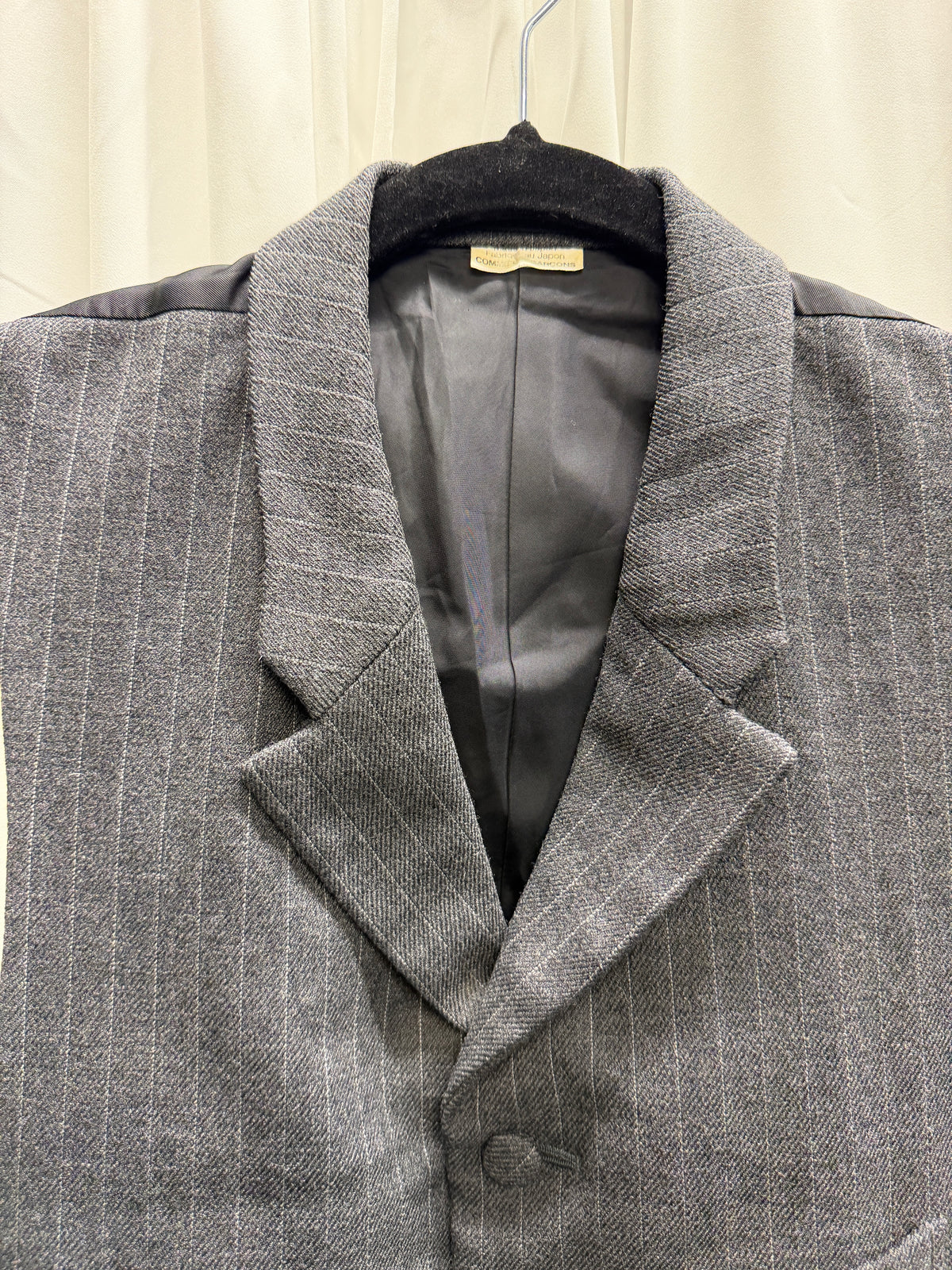 Comme des Garçons Homme Plus AW07 My Way Pinstripe Wool Tailored Vest