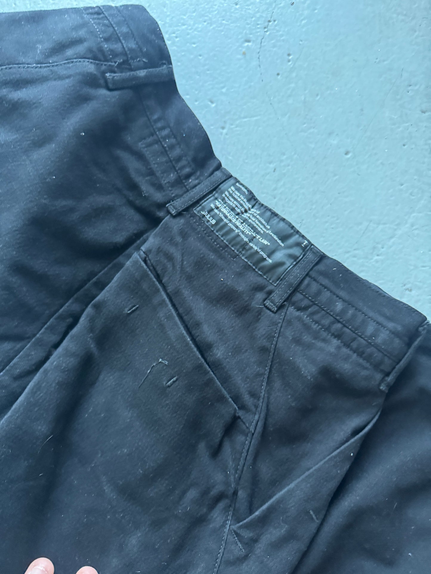 Julius Cocoon Cut Drop Crotch Denim Trouser