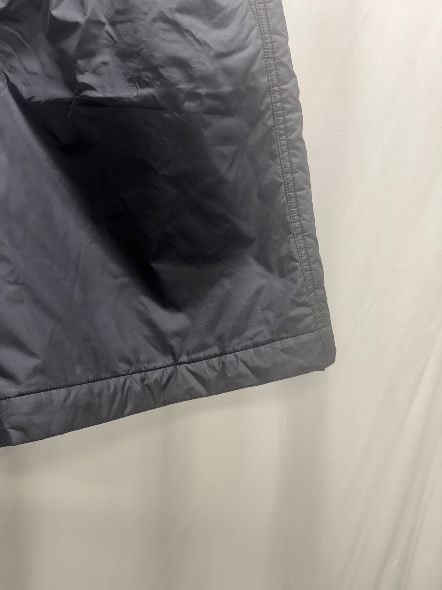 comme des garçons black padded nylon shorts