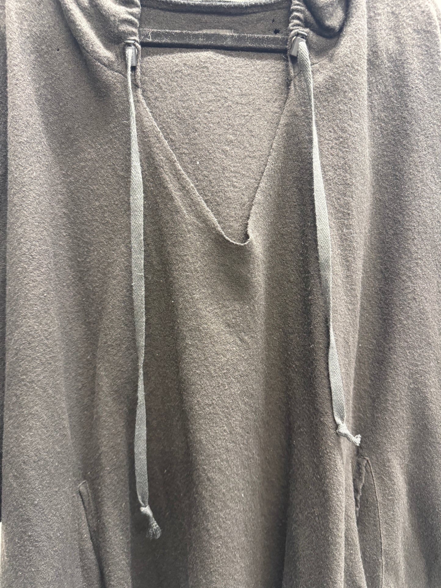 LGB knit poncho hoodie