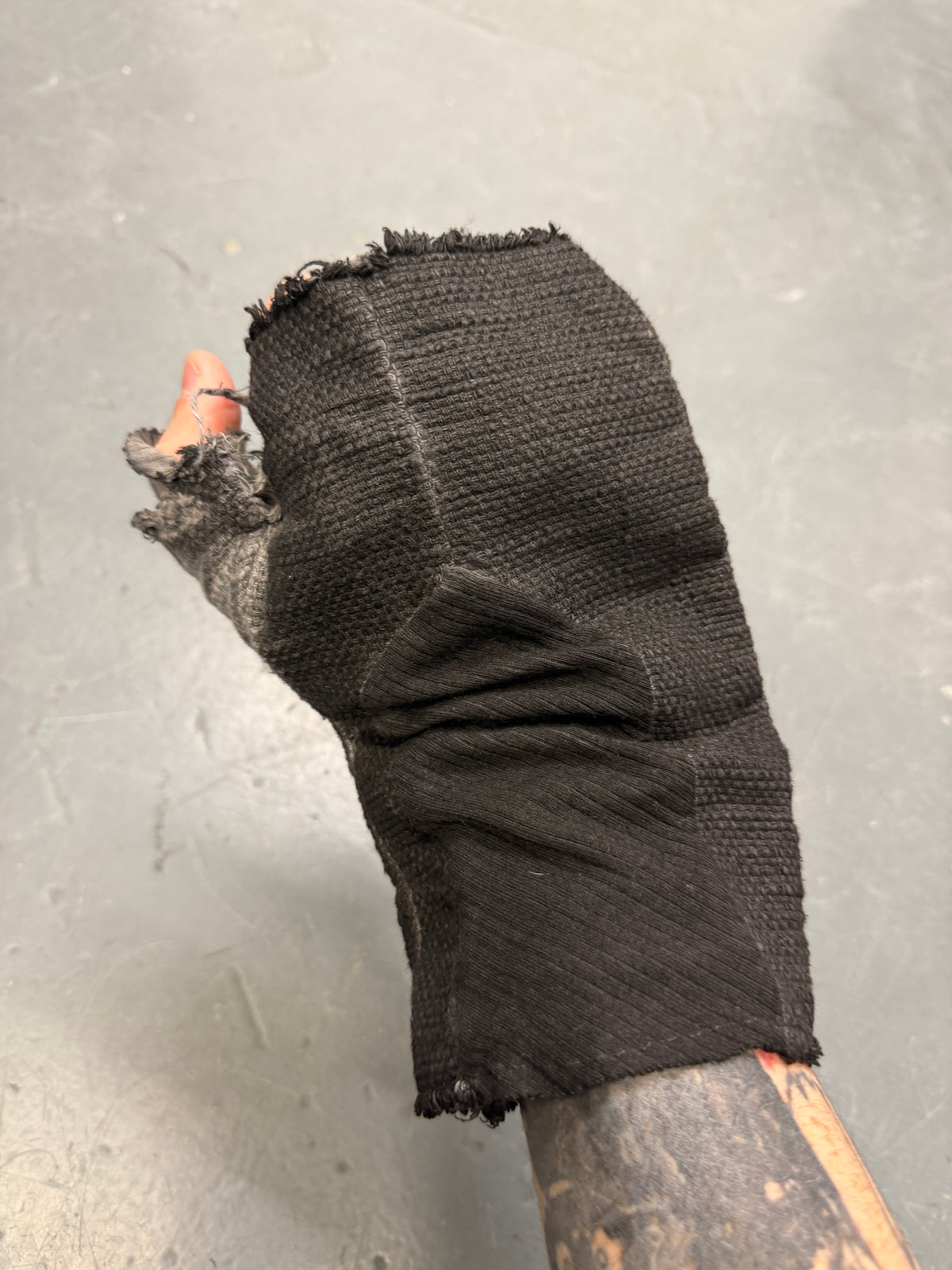 Army of Me Layered Wool Fingerless Gloves