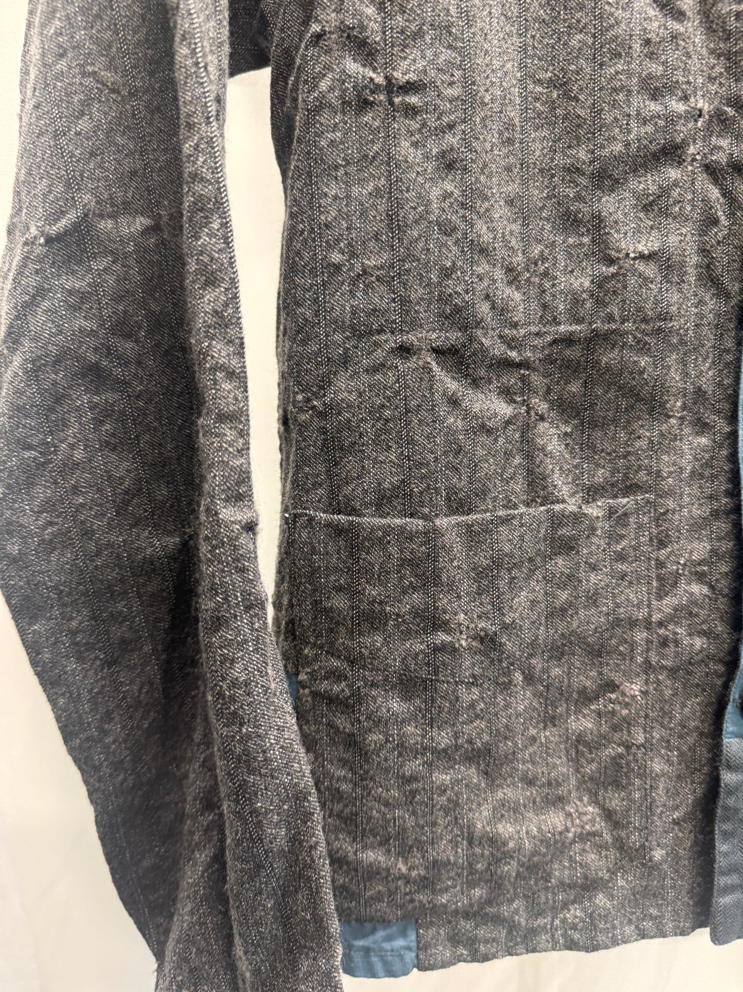 jm archivio ribot patchwork wool buttoned jacket