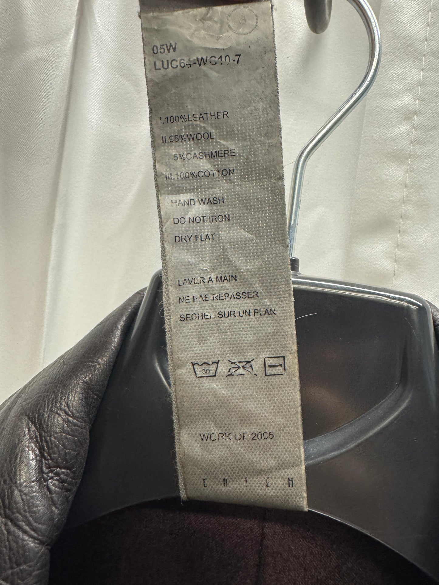 Carpe Diem c.2005 Chocolate Leather Coat