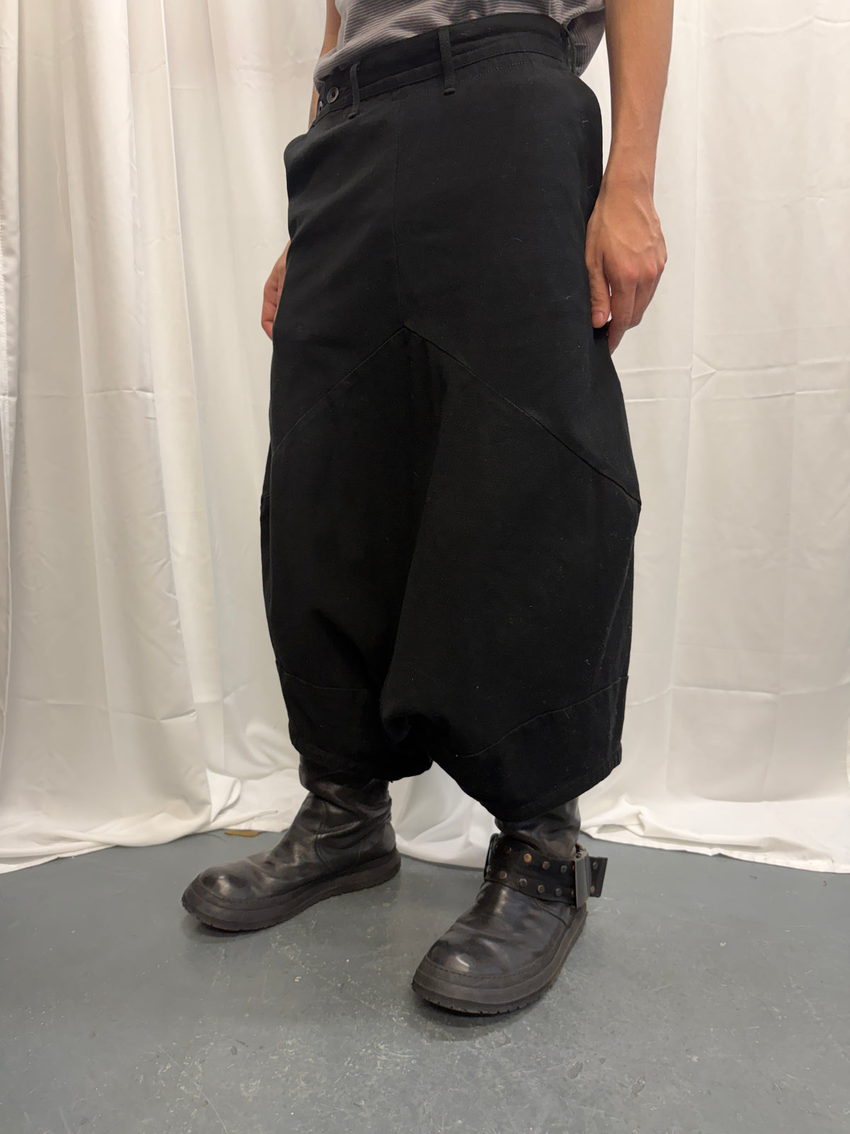 Julius Cocoon Cut Drop Crotch Denim Trouser