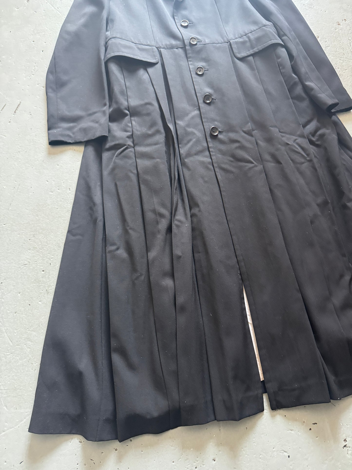 masaki matsushima homme 90s mega pleat cassock coat