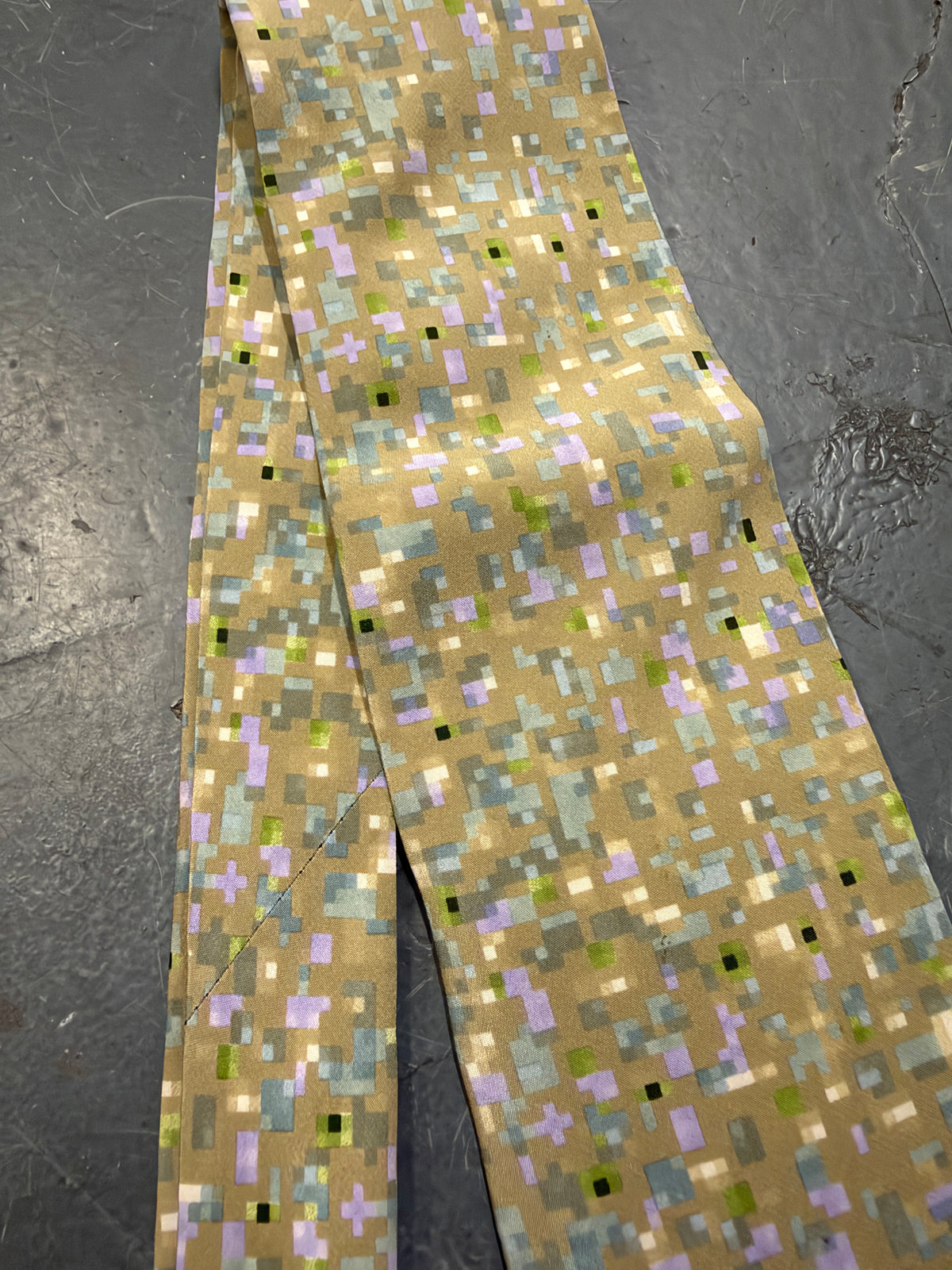 Issey Miyake 80s Pixellate Tie