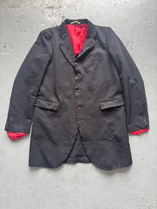 comme des garçons homme plus boiled polyester coat / blazer