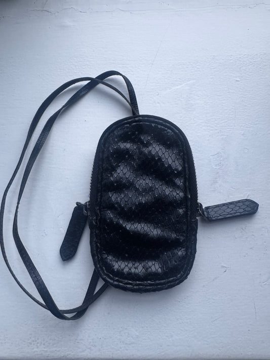 dries van noten python leather neck wallet