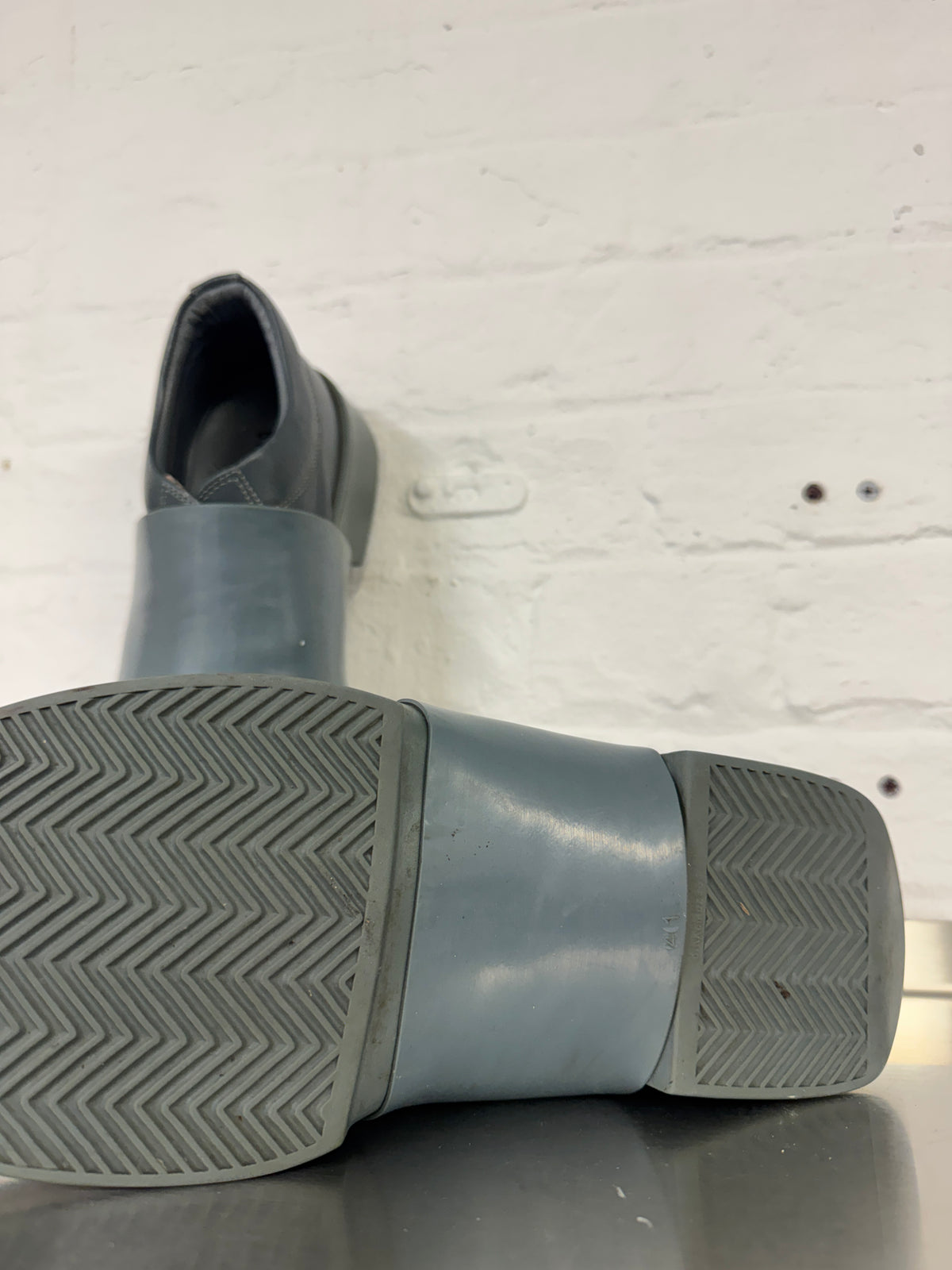 Dirk Bikkembergs Rubber Sling Low Leather Boots