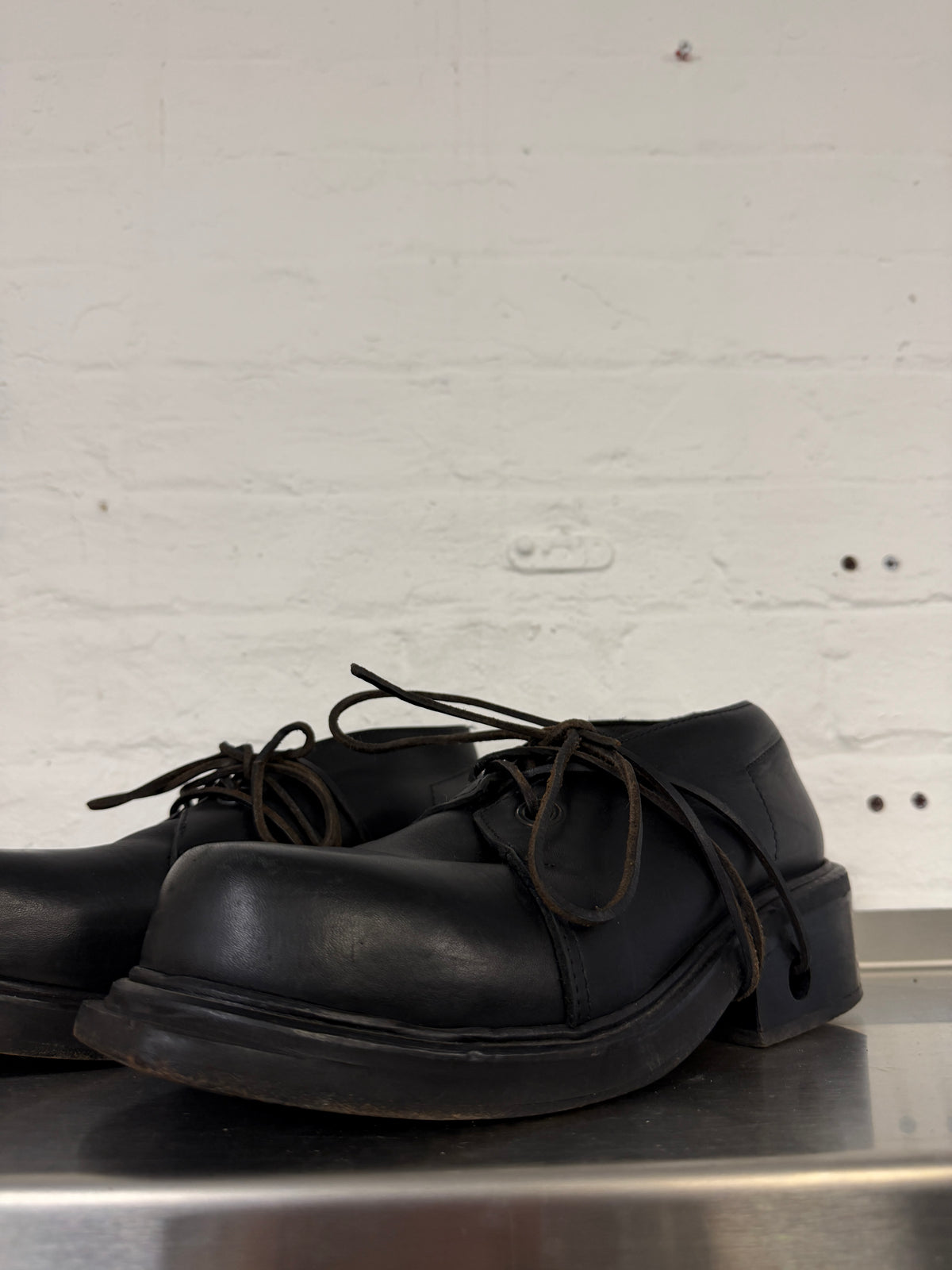 Dirk Bikkembergs Bungee Lace Wrap Leather Derby