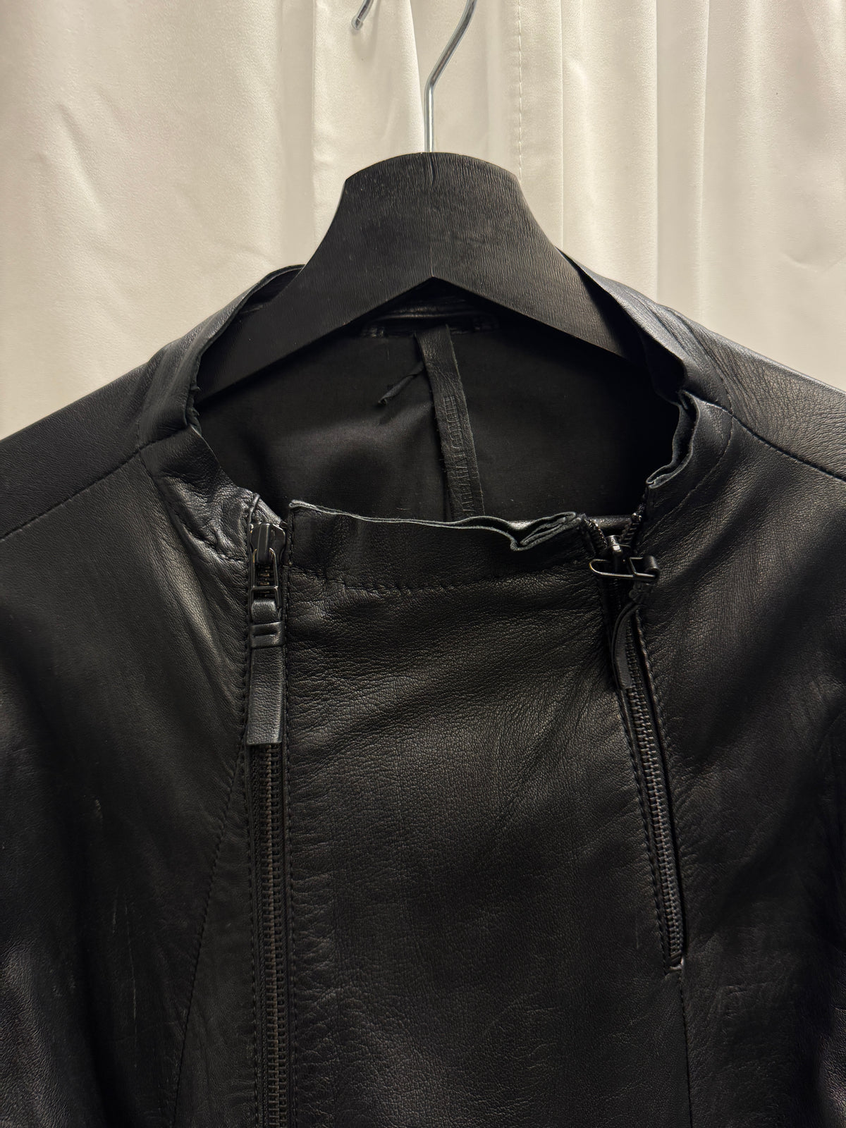 Barbara í Gongini Zip Gloved Lamb Leather Jacket