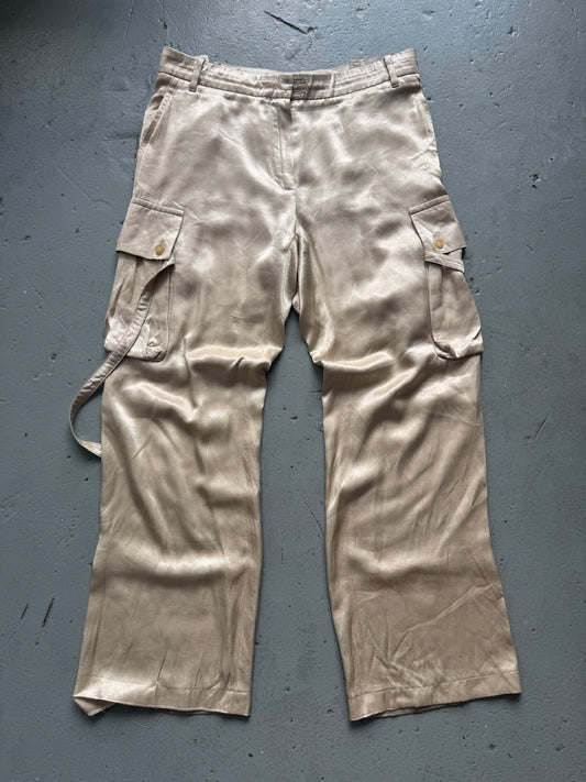 ann demeulemeester aw04 viscose cargo trouser
