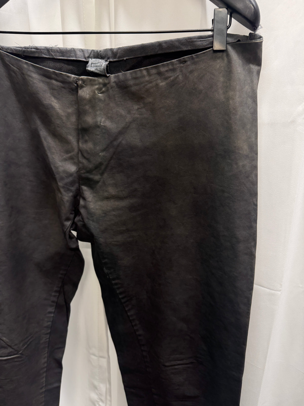 Carpe Diem - Early Skinny Flared Elongated Leather trouser