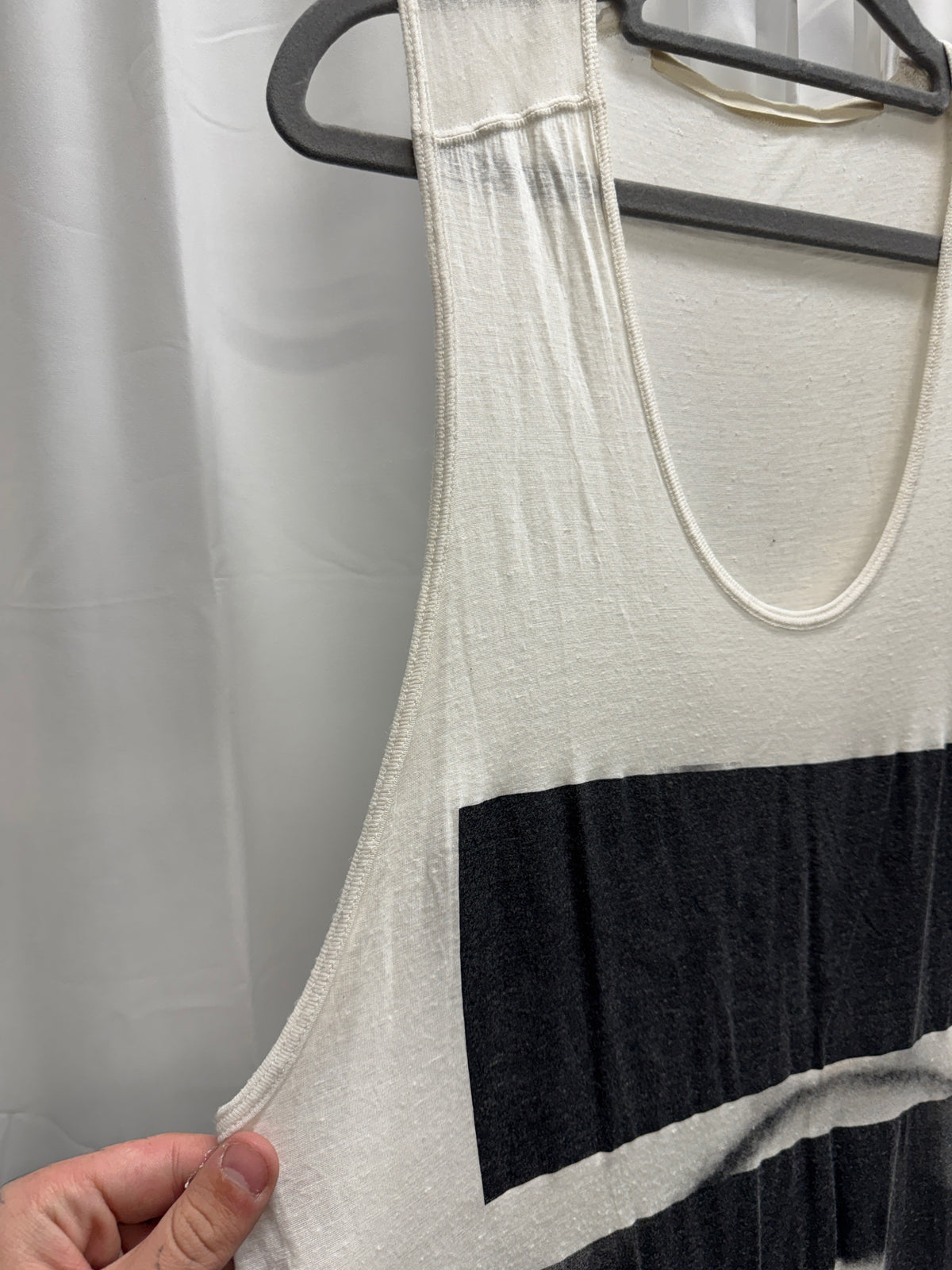 JULIUS_7 SS15 Graphic Longline Vest / Dress