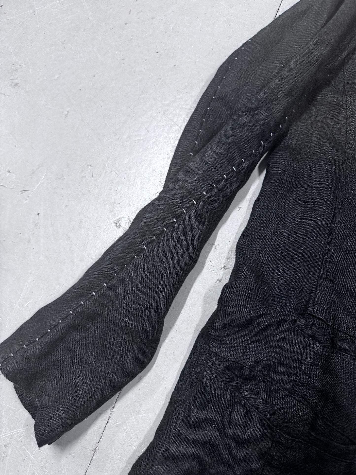 Kmrii Scar Stitch Linen Overcoat