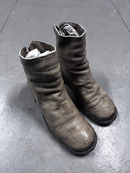 Guidi Mid Grey Backzip Boots