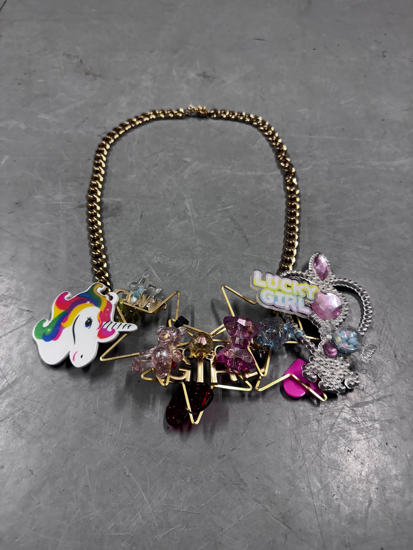 Comme Des Garcons Lucky Girl Jewel Necklace