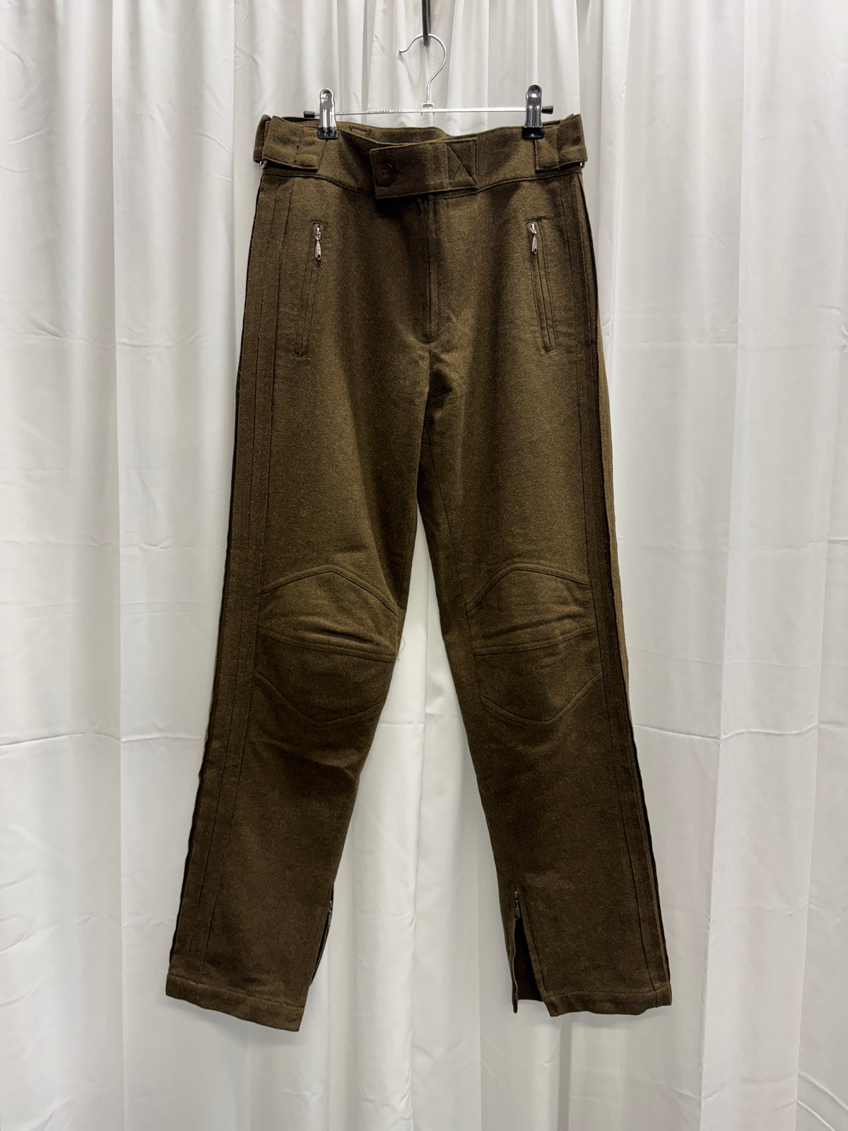 Dexter Wong c.2000 Velcro Astro Knee Felt Wool Trouser
