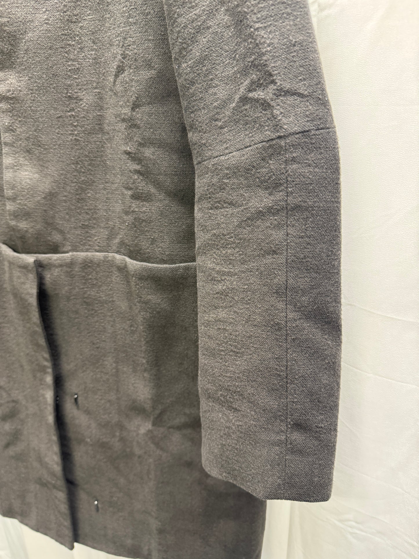 s/stere thick cashmere blend wing collar split coat