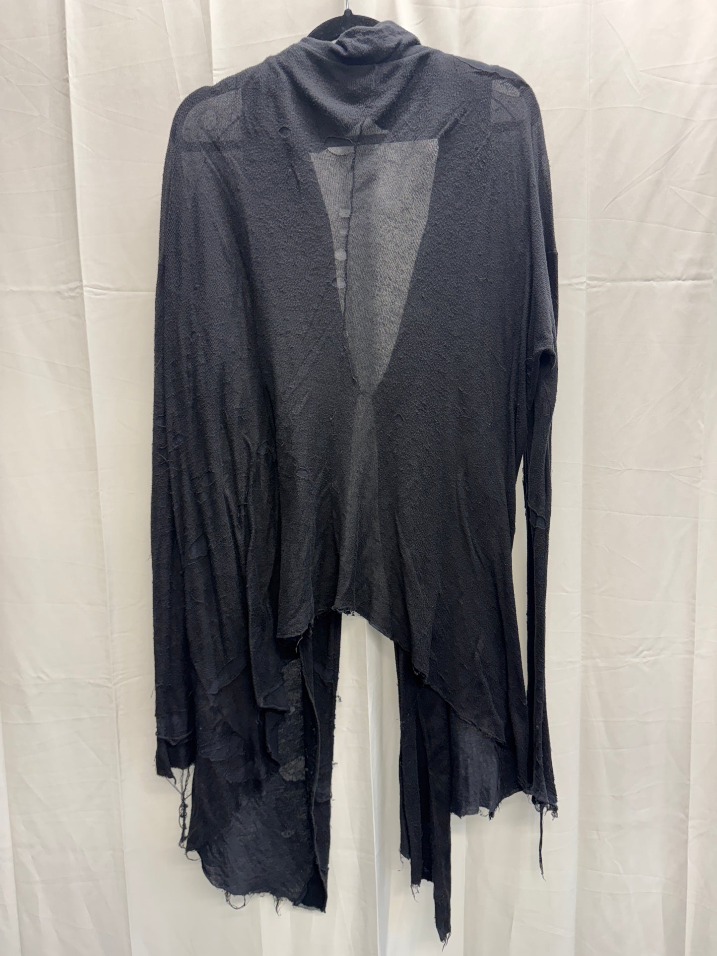 obscur double layered peeling knit jacket