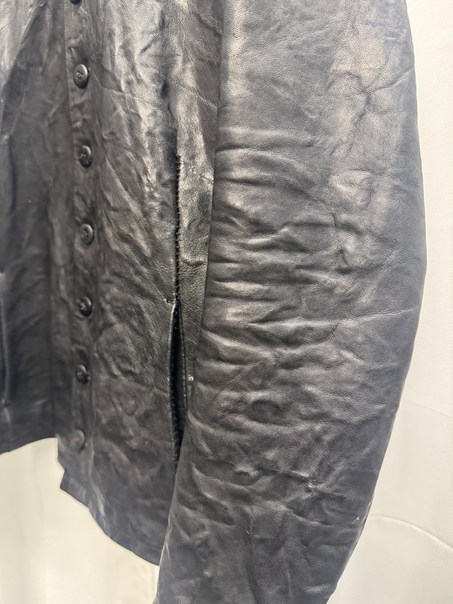 Poeme Bohemien AW12 Leather Victorian Buttoned Jacket