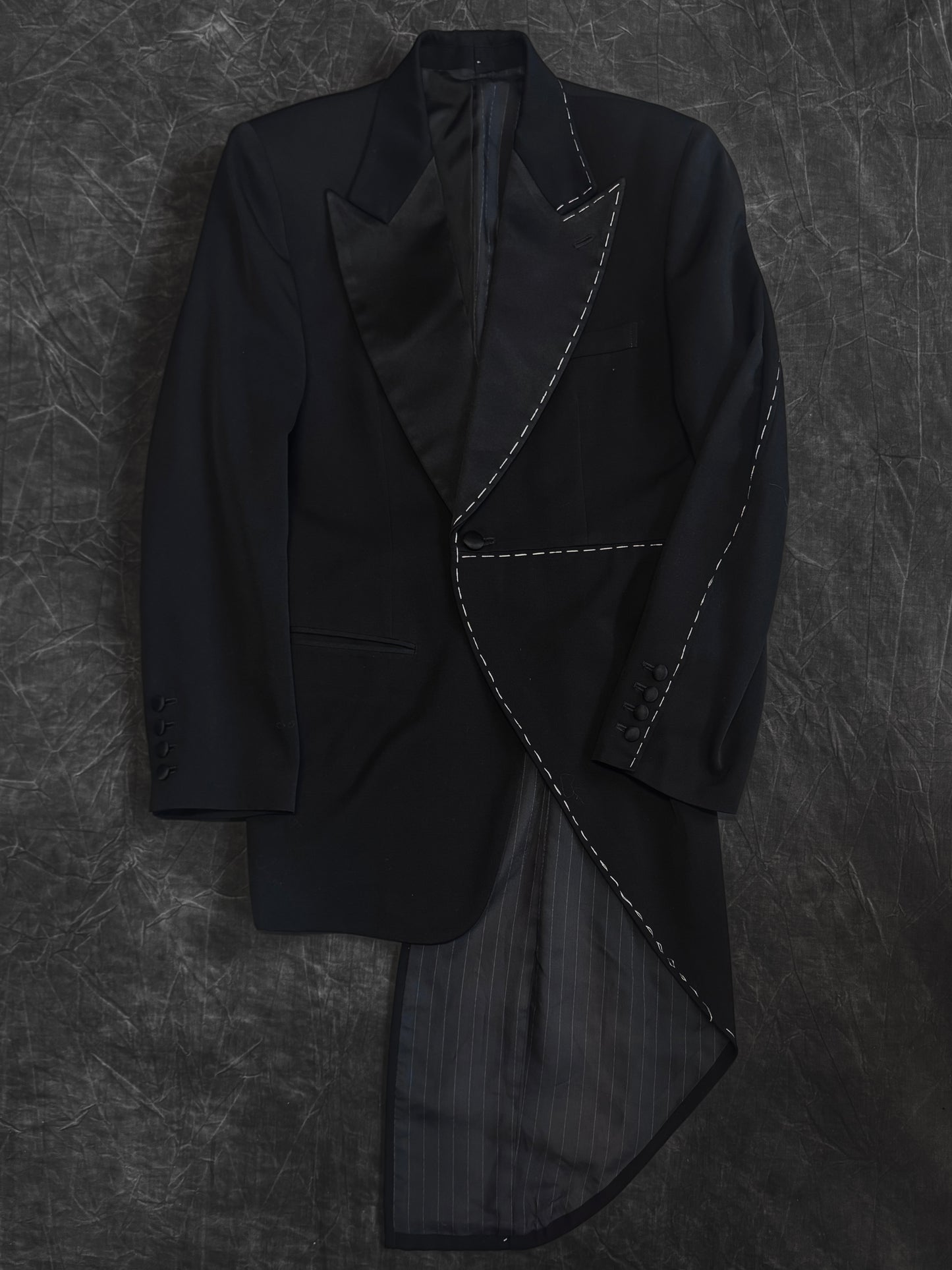 Masaki Matsushima Homme Asymmetric Hand Stitch Blazer