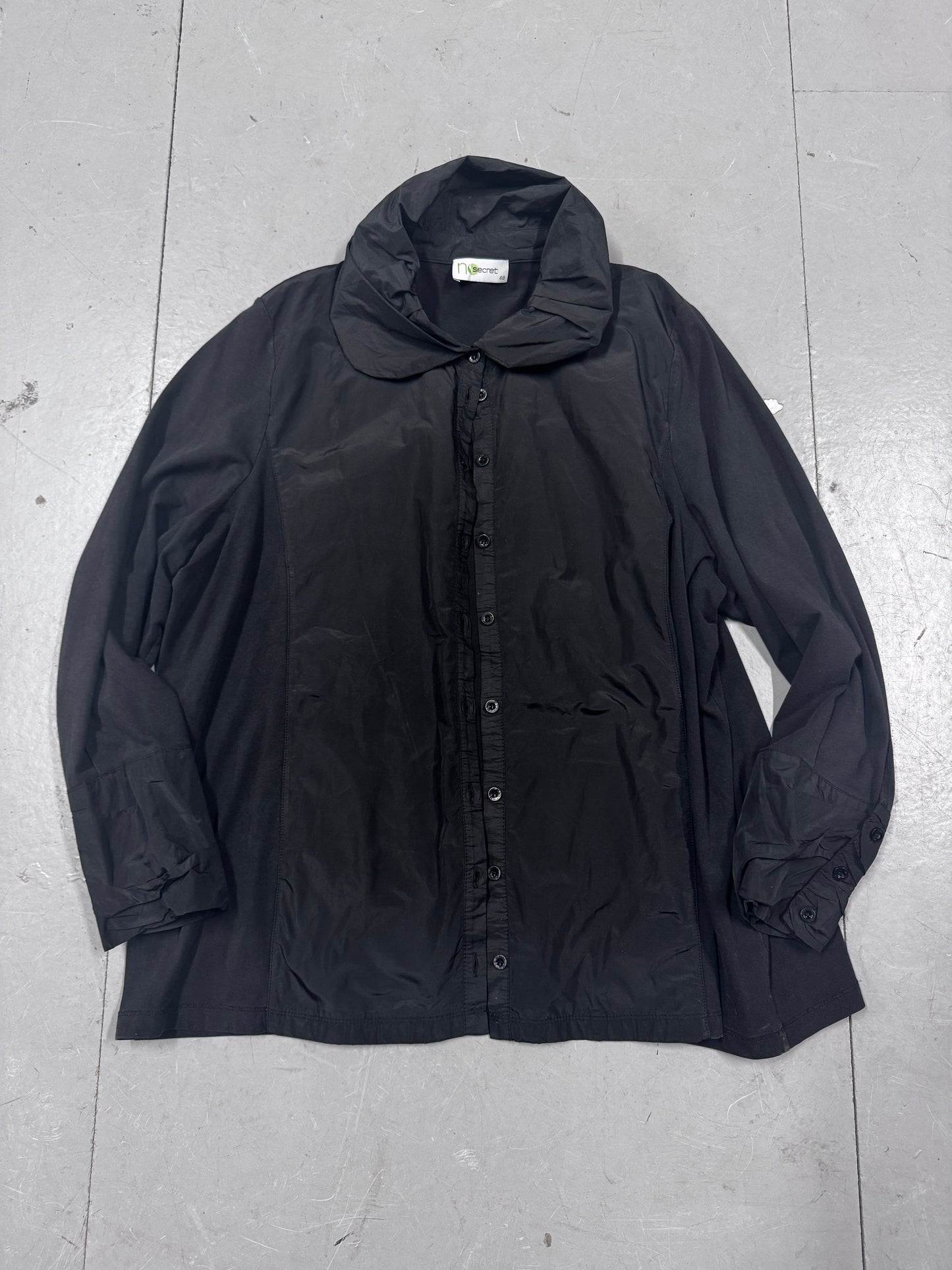 no secret puff collar shirt